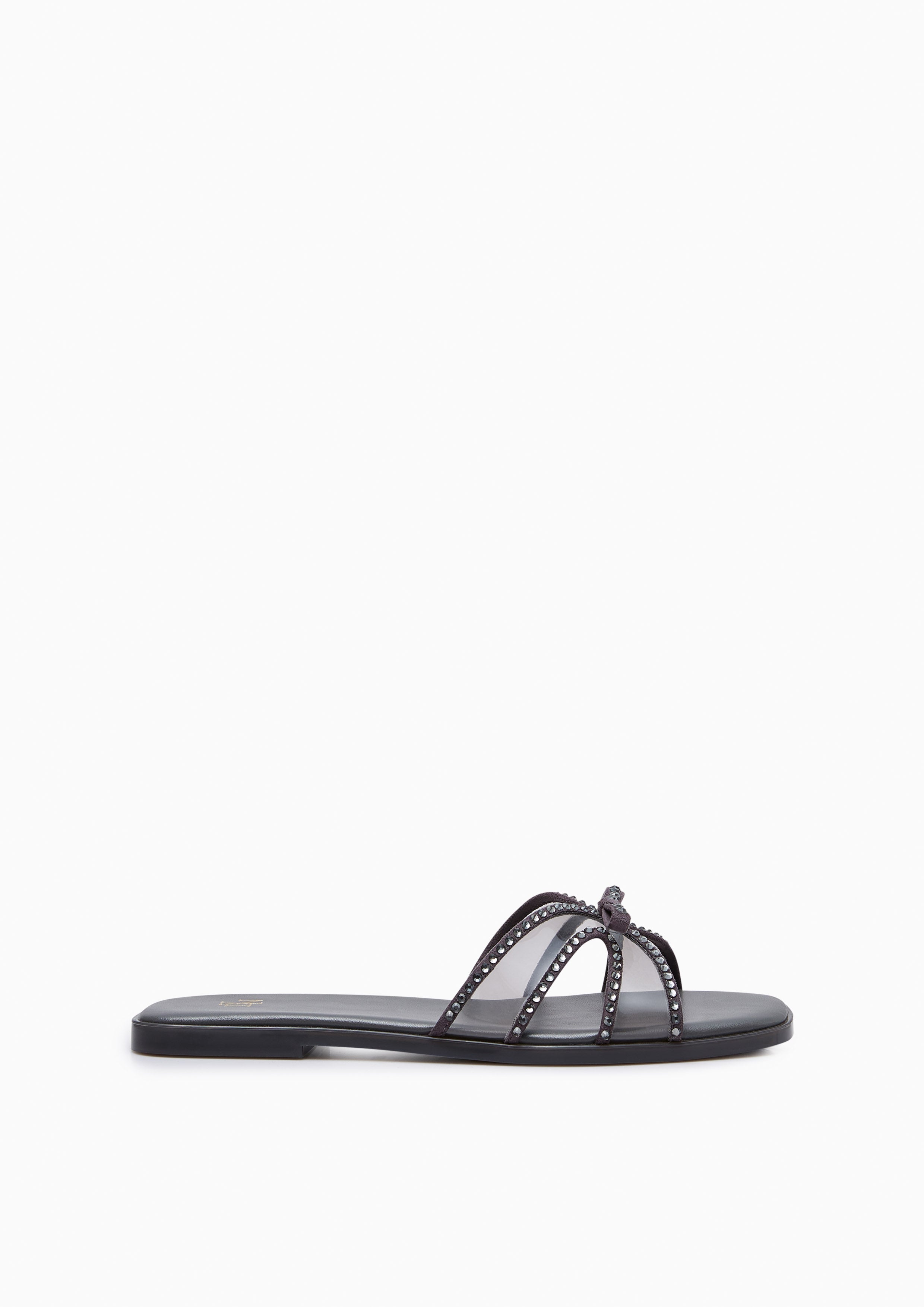 Spencer Flat Sandals Dark Grey