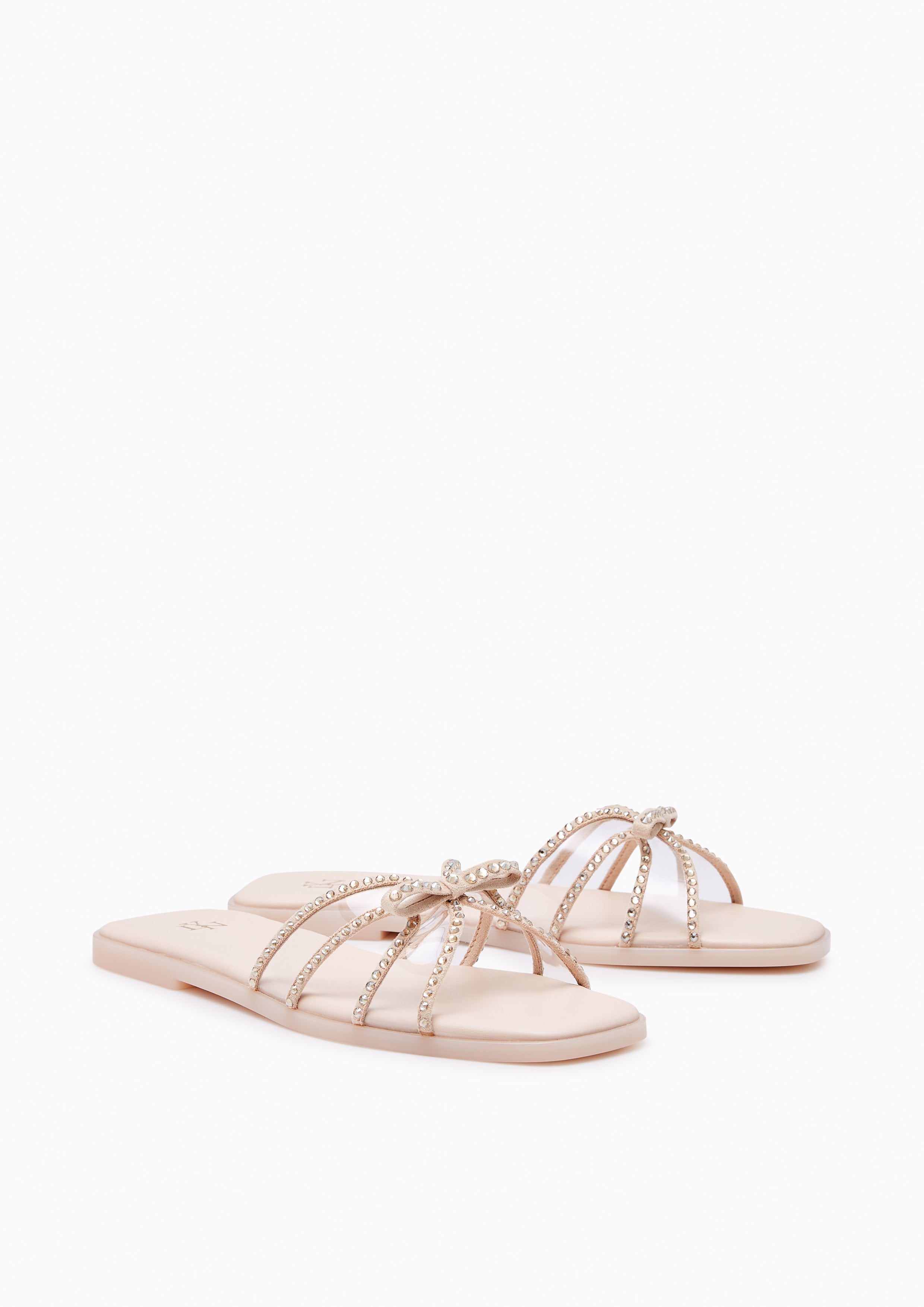 Spencer Flat Sandals Ivory