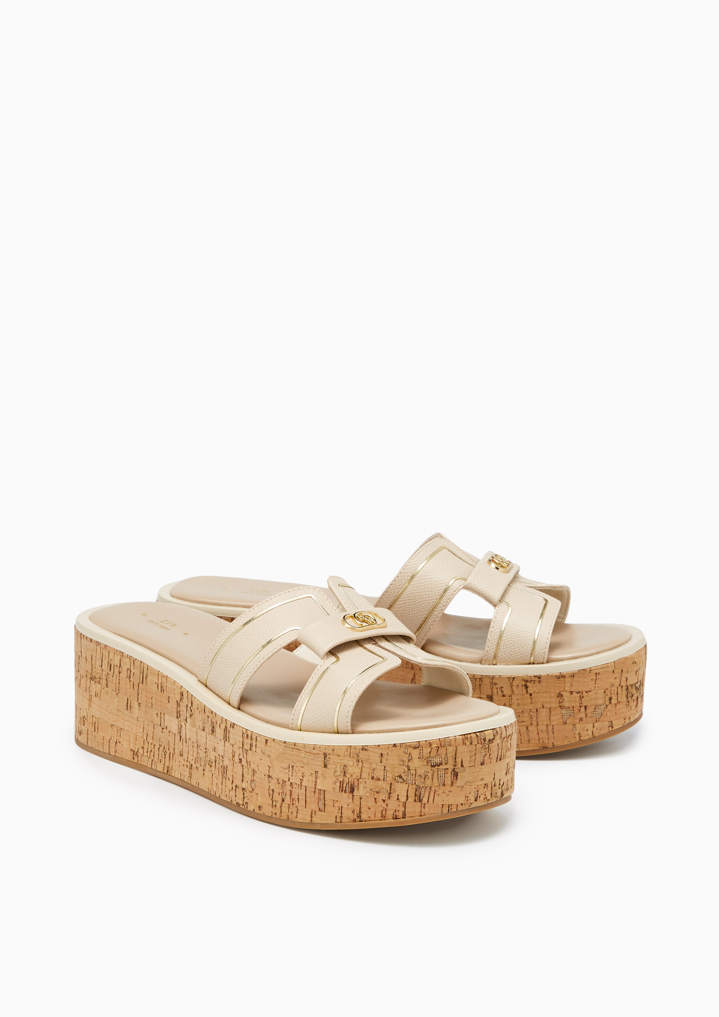 Hey Flatform Sandals Taupe