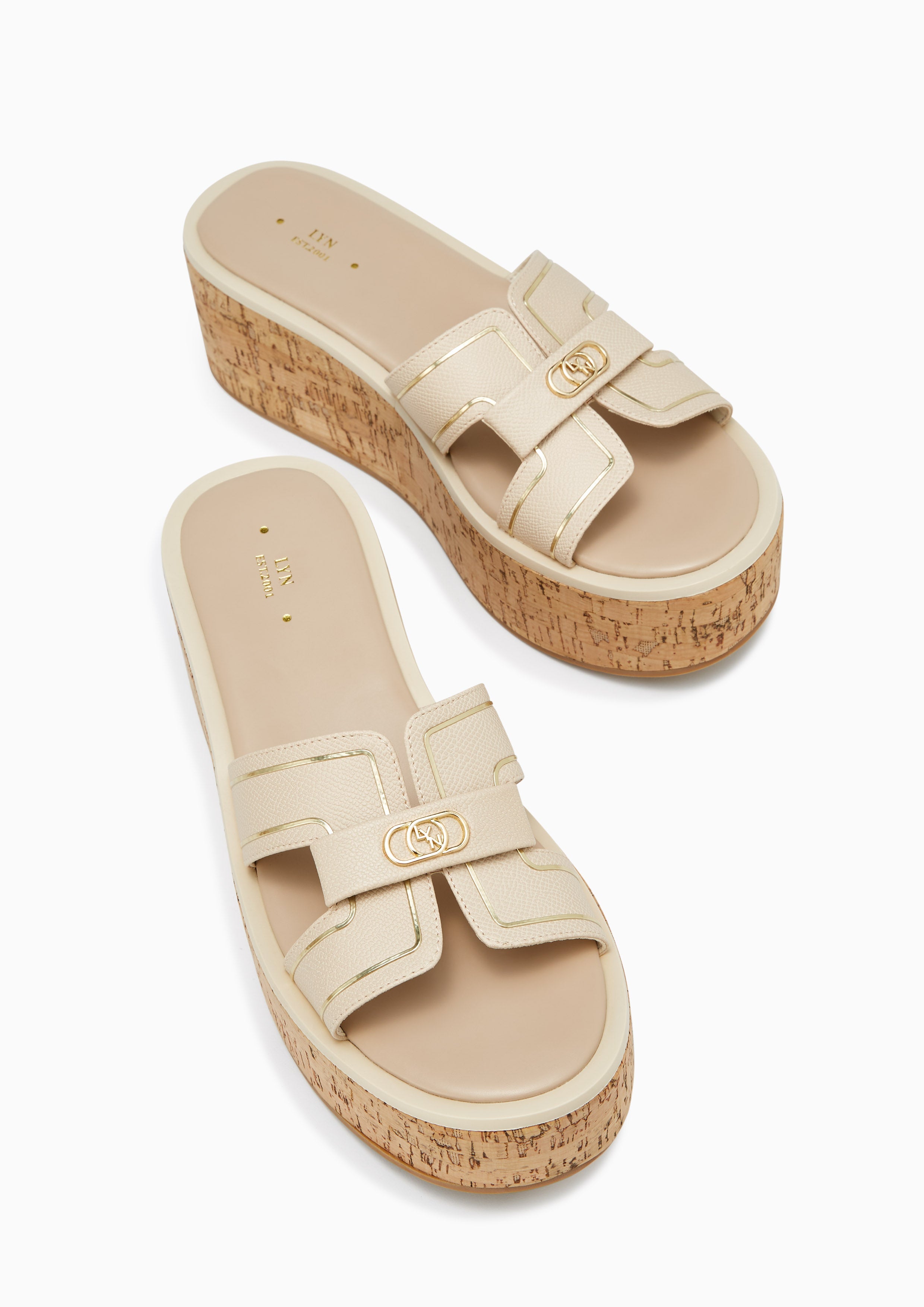 Hey Flatform Sandals Taupe