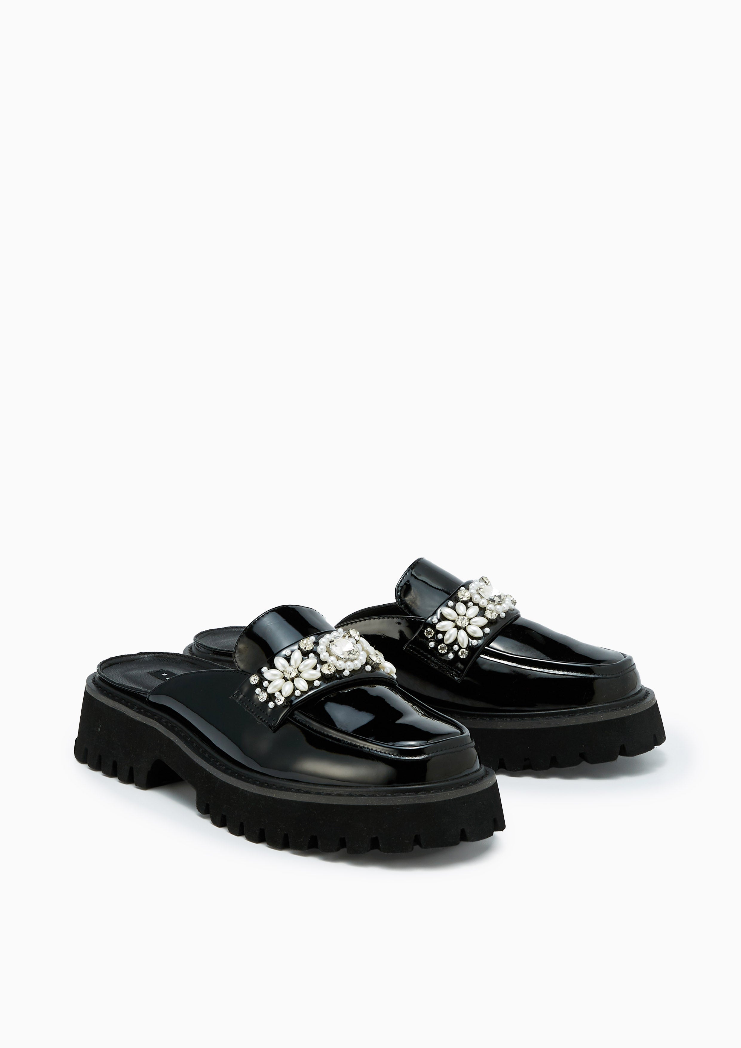 Lewis Platform Sandals Black