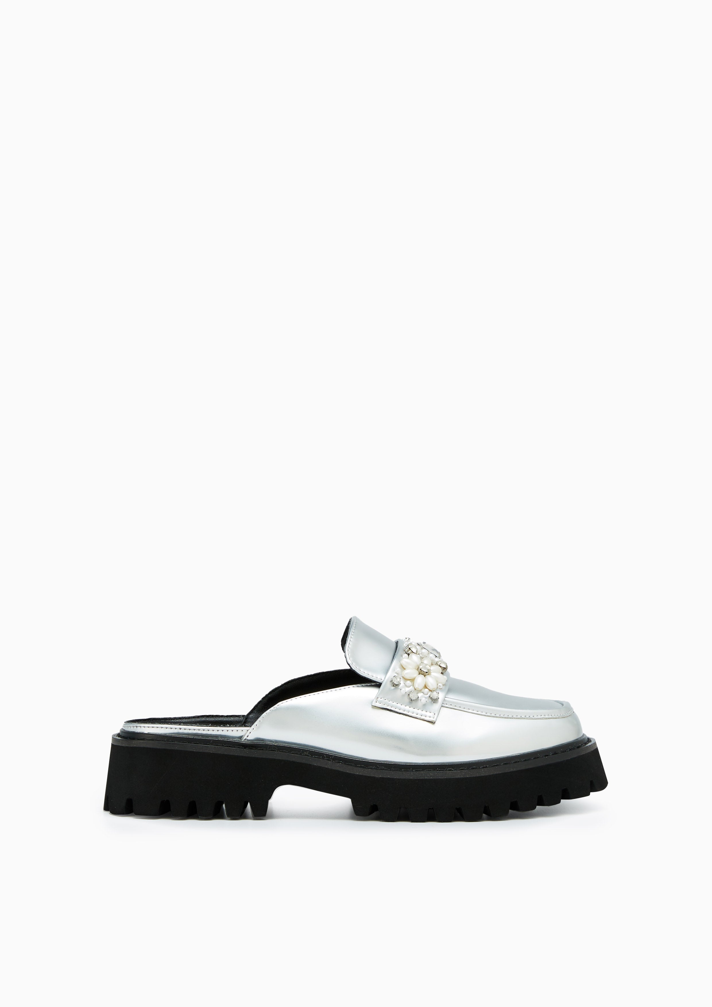 Lewis Platform Sandals Silver