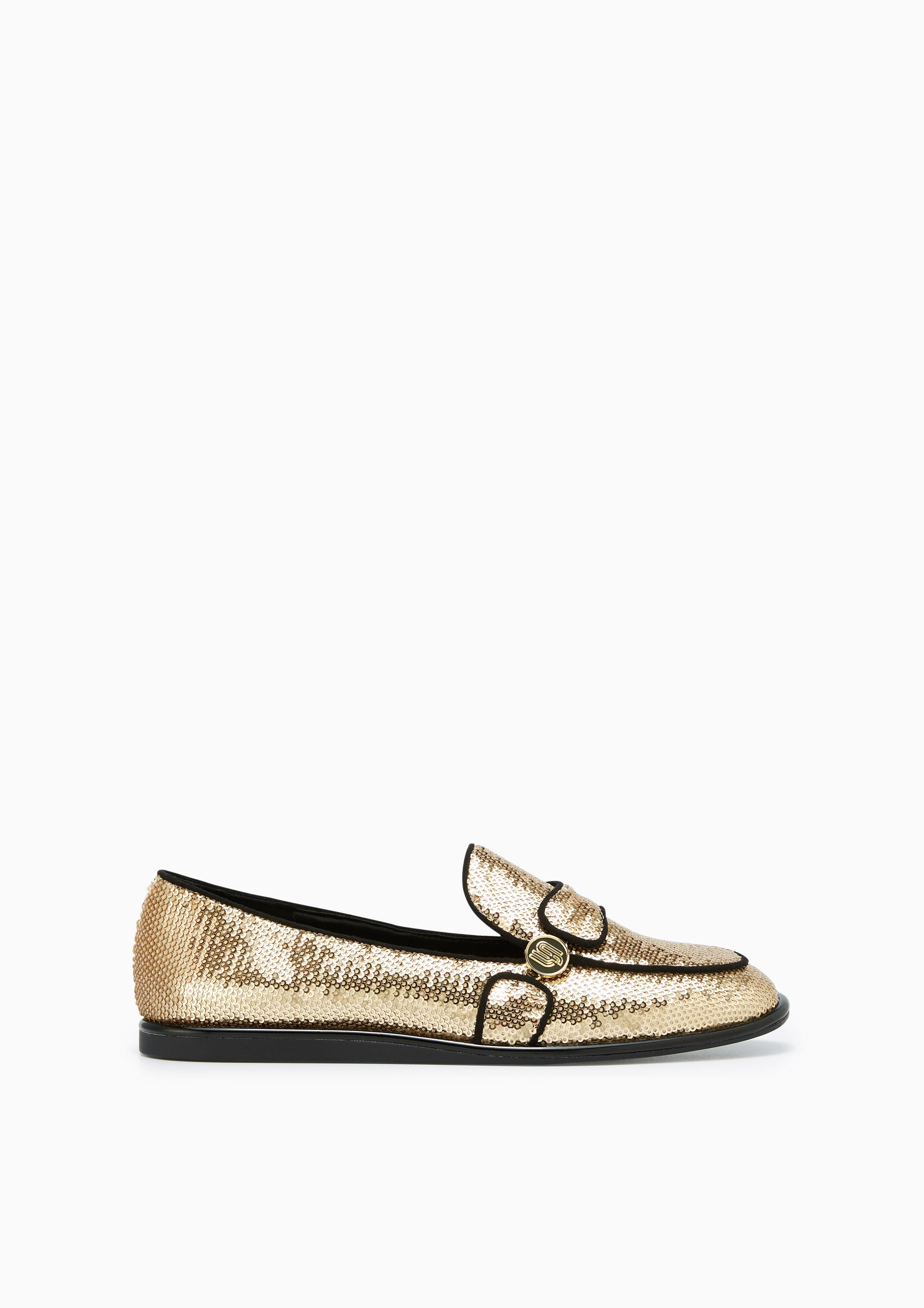 Gala Sequin Infinite Loafer Gold