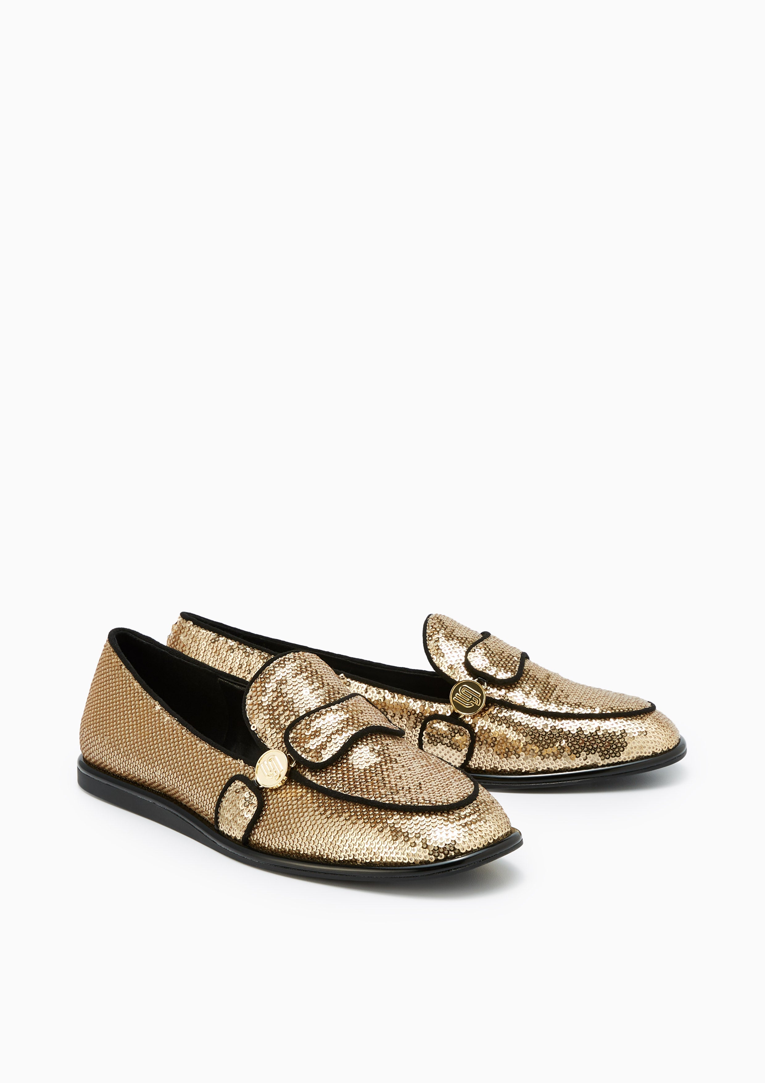 Gala Sequin Infinite Loafer Gold