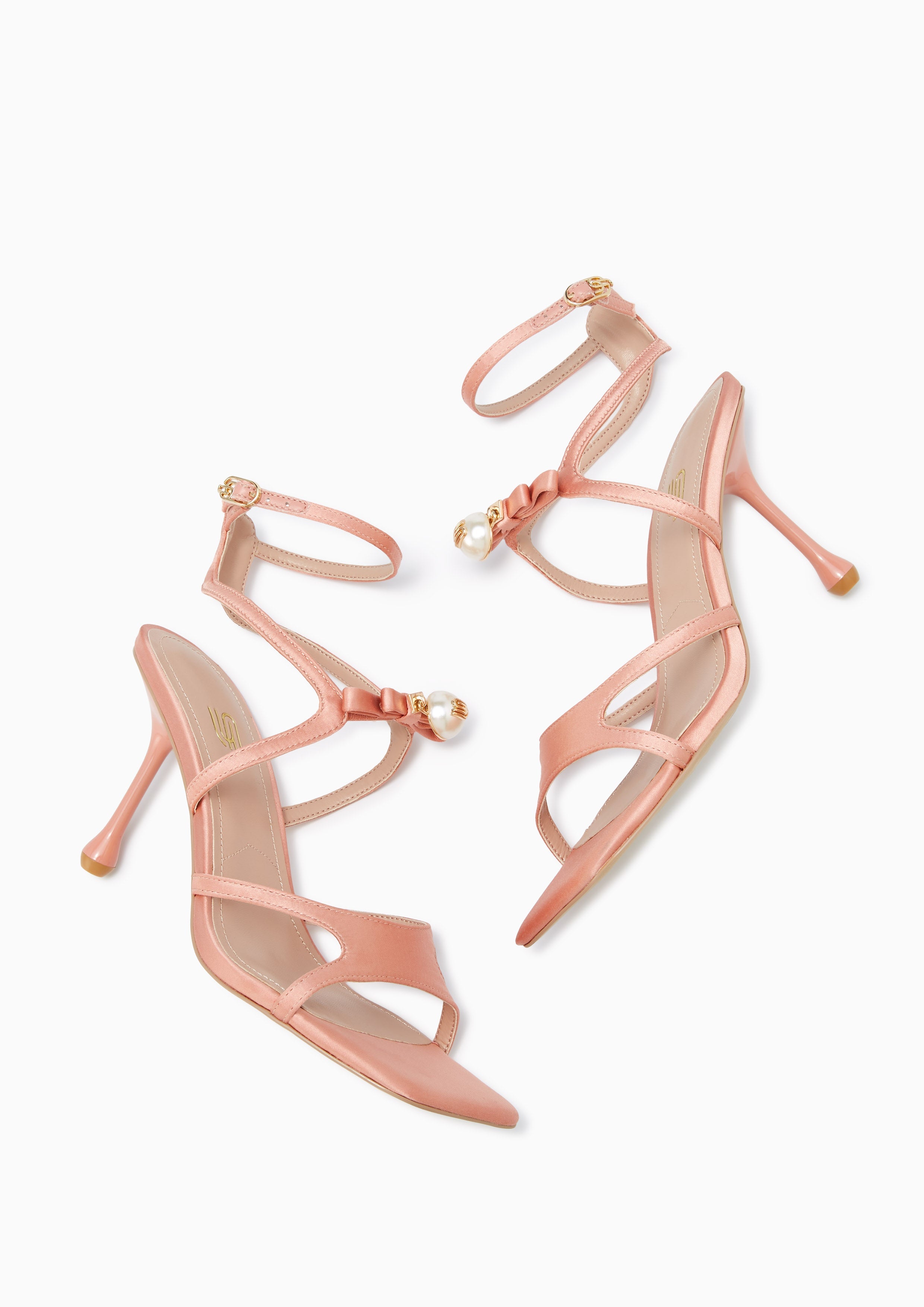 Mula Satin Infinite Sandals Pink