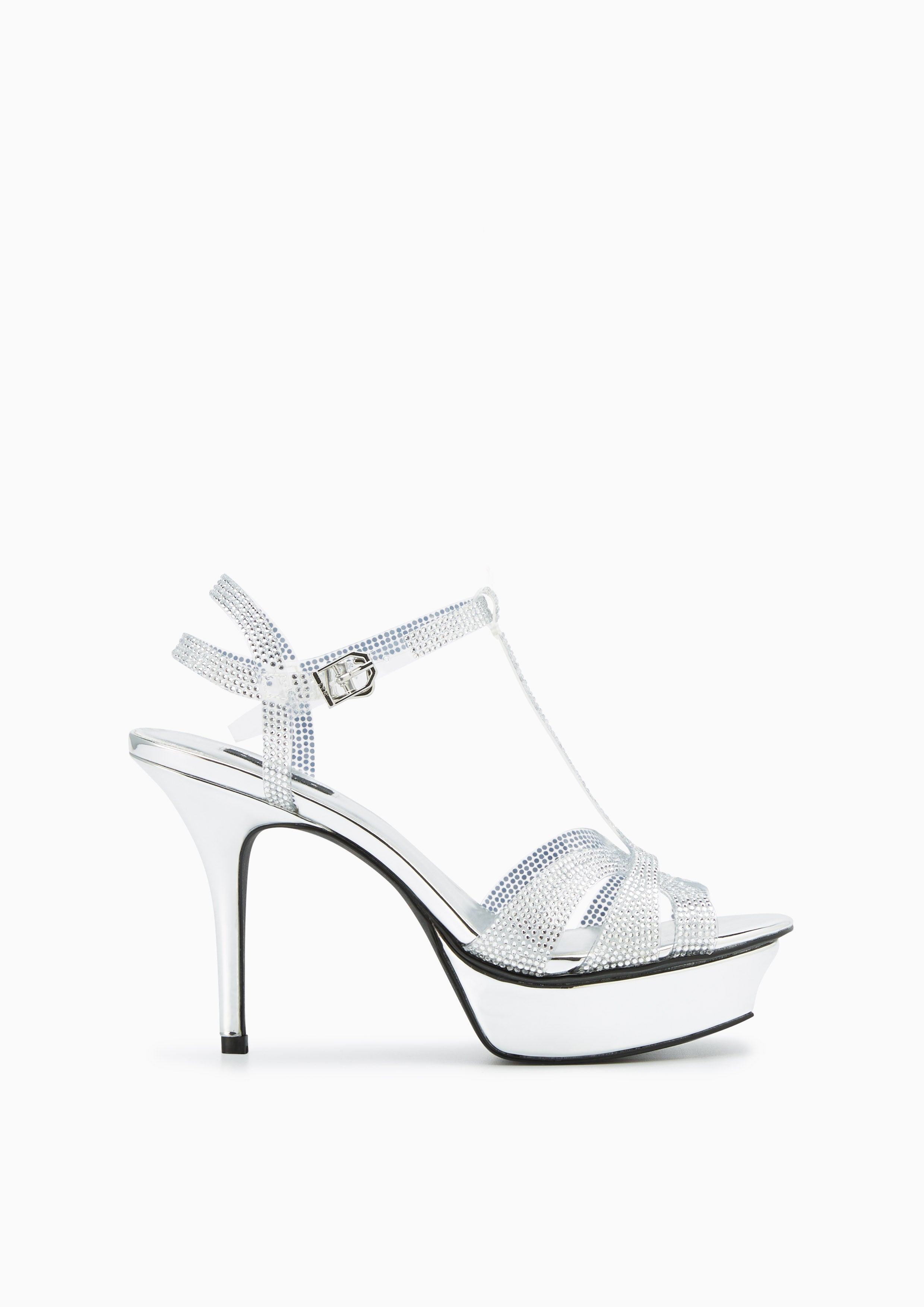 Sabella Crystal Sandals Silver