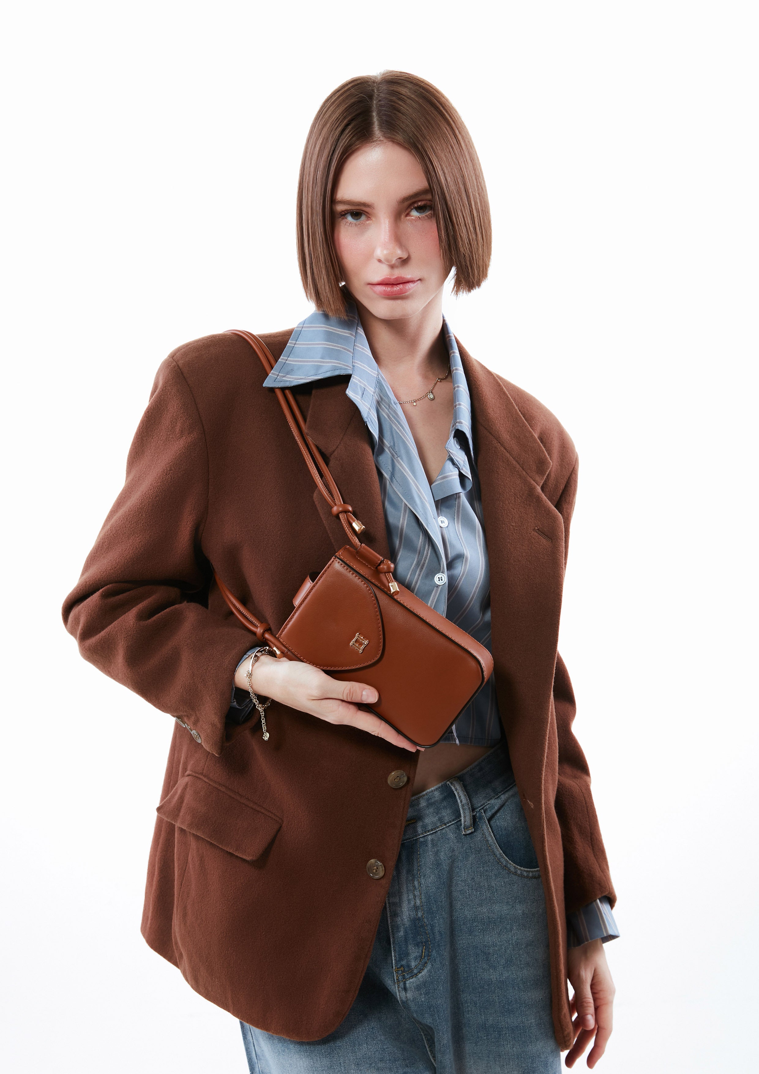 Alison Mobile Pocket  Brown