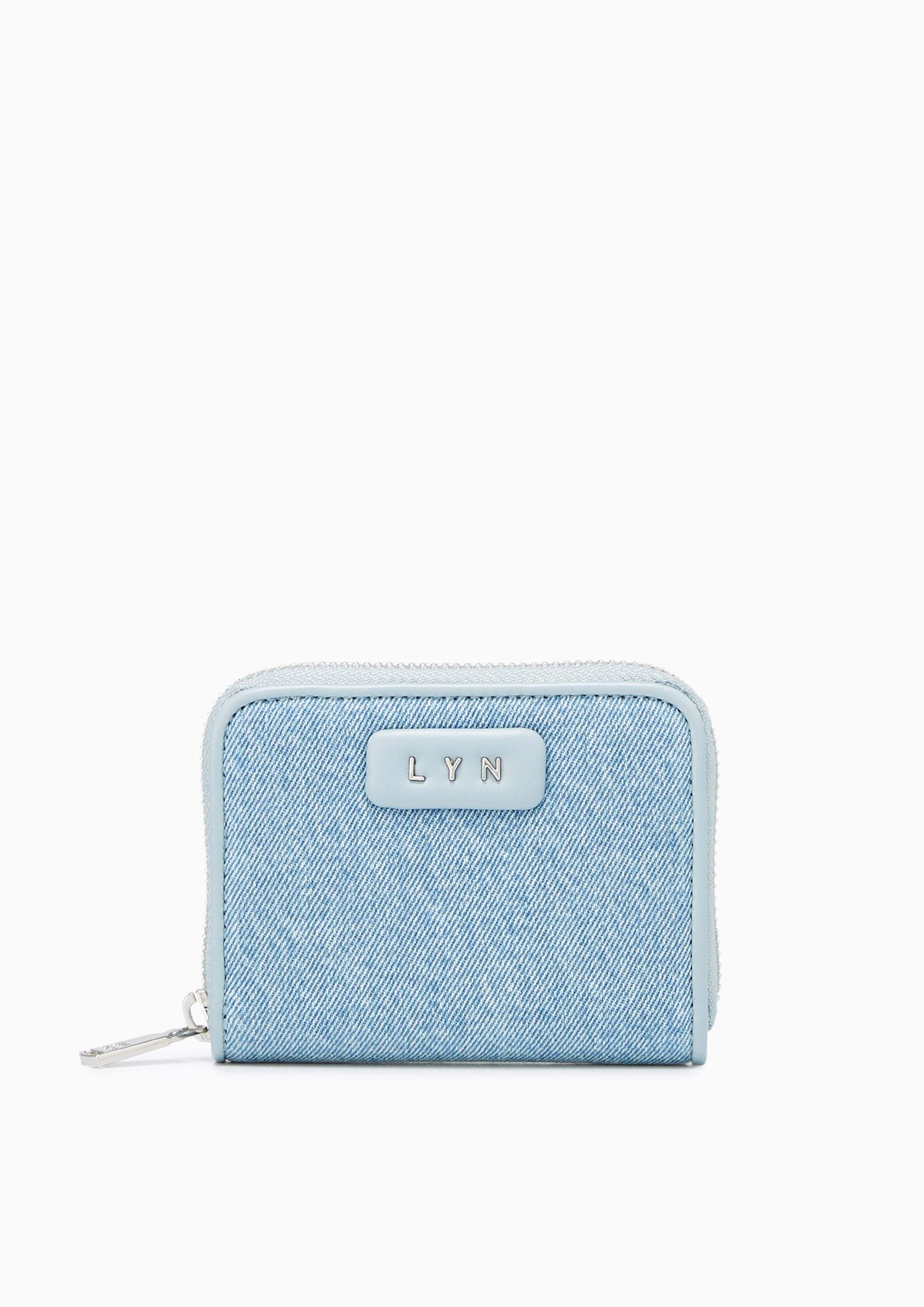 Lora Zip Short Wallet Light Blue