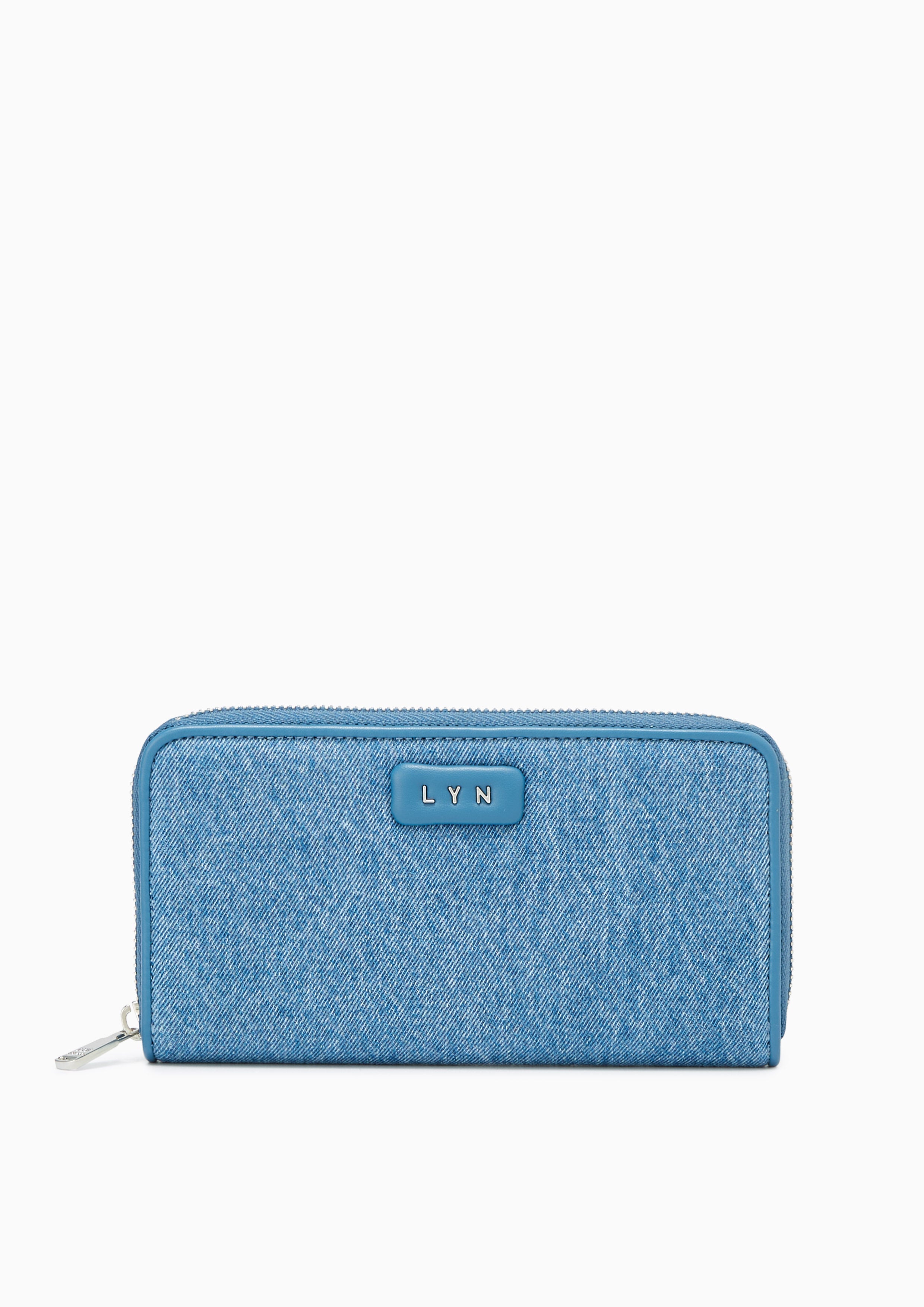 Lora Zip Long Wallet Blue