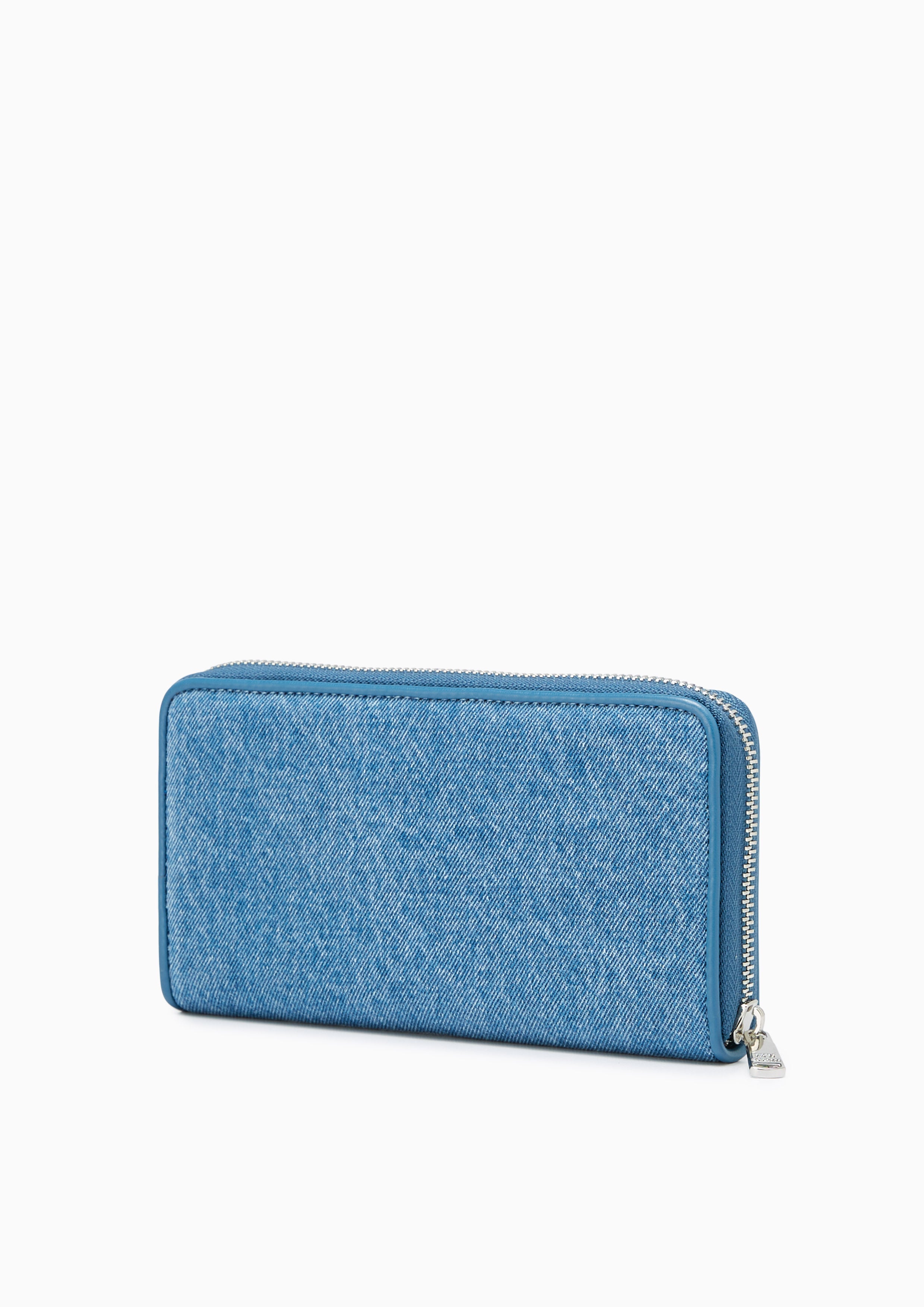 Lora Zip Long Wallet Blue