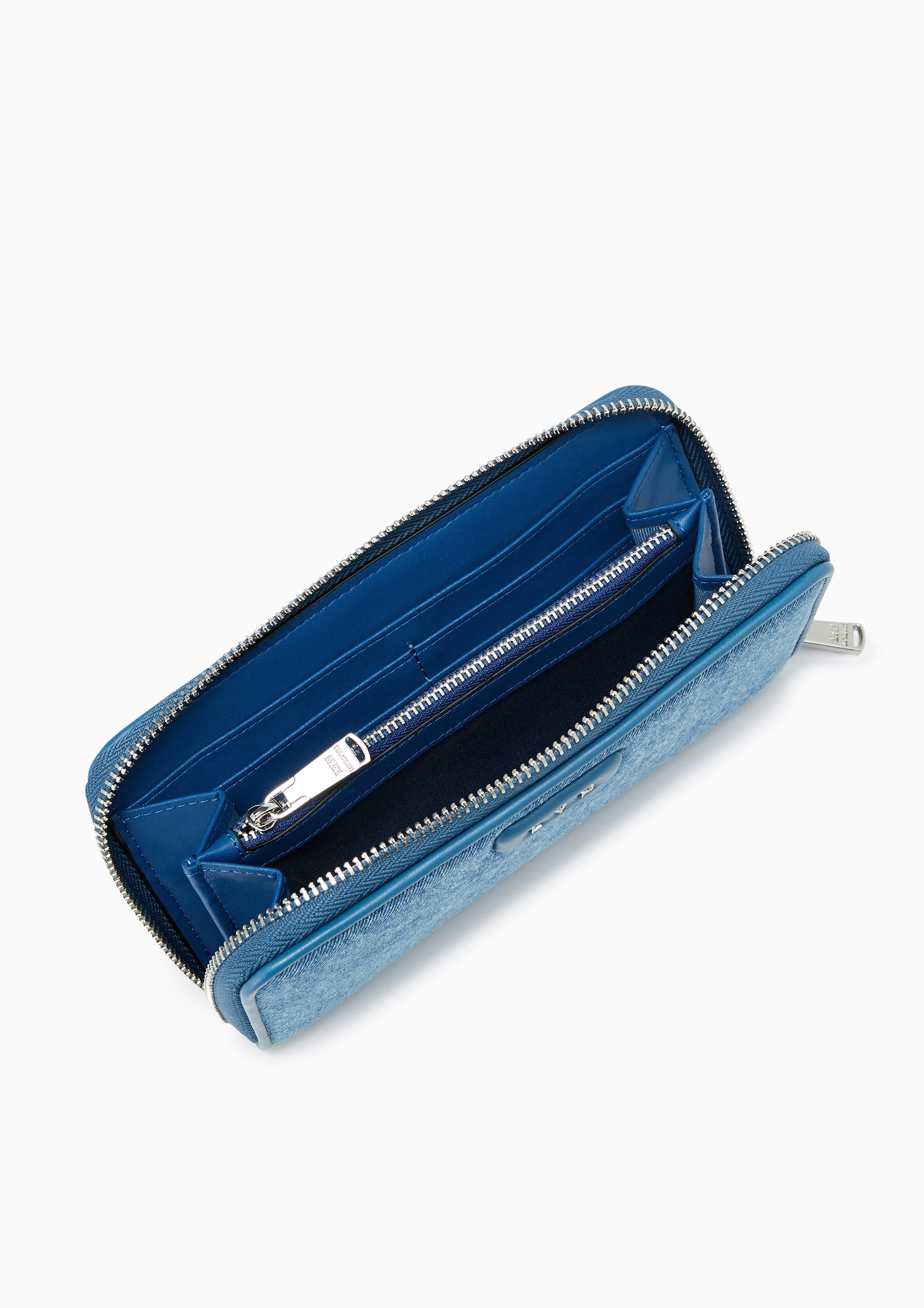 Lora Zip Long Wallet Blue