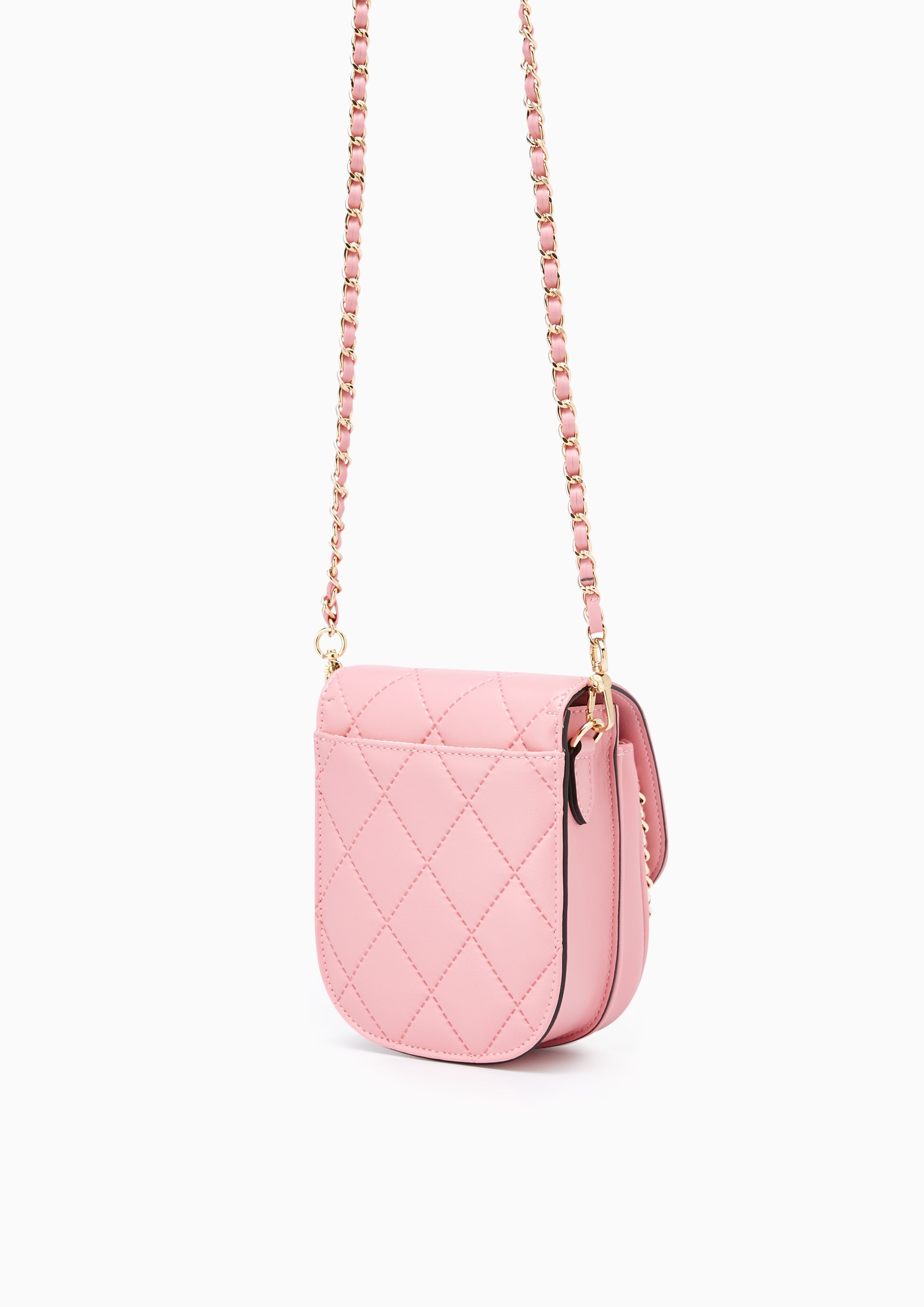 Emma Mini Wallet On Chain  Pink