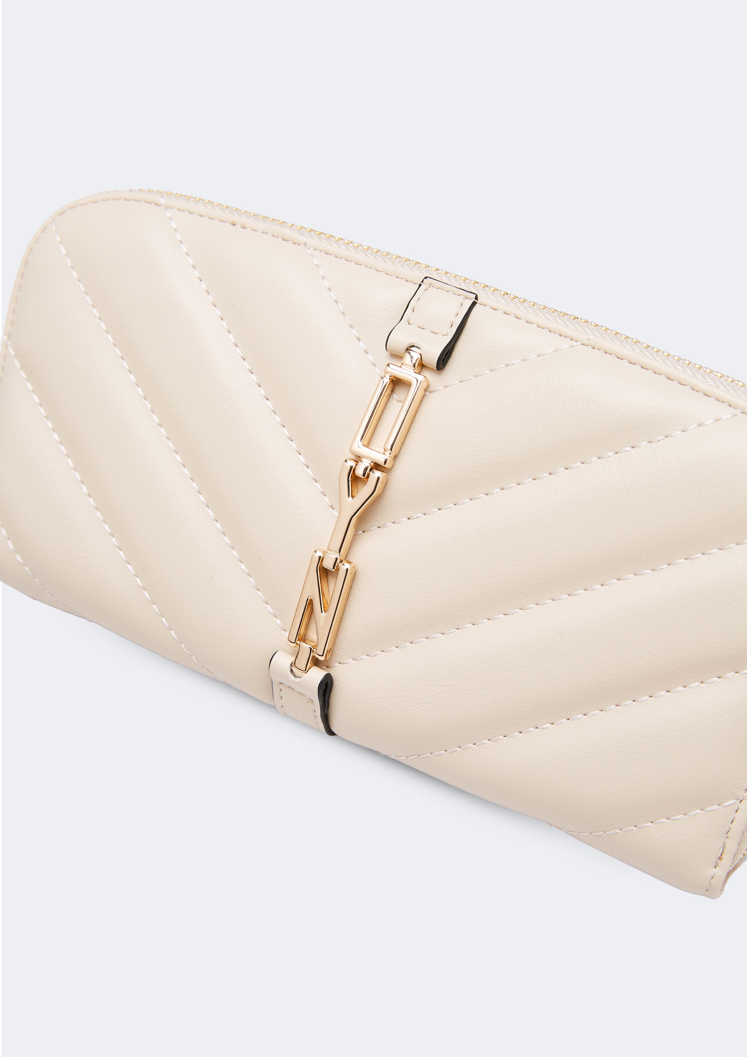 Verni Long Wallet  Beige