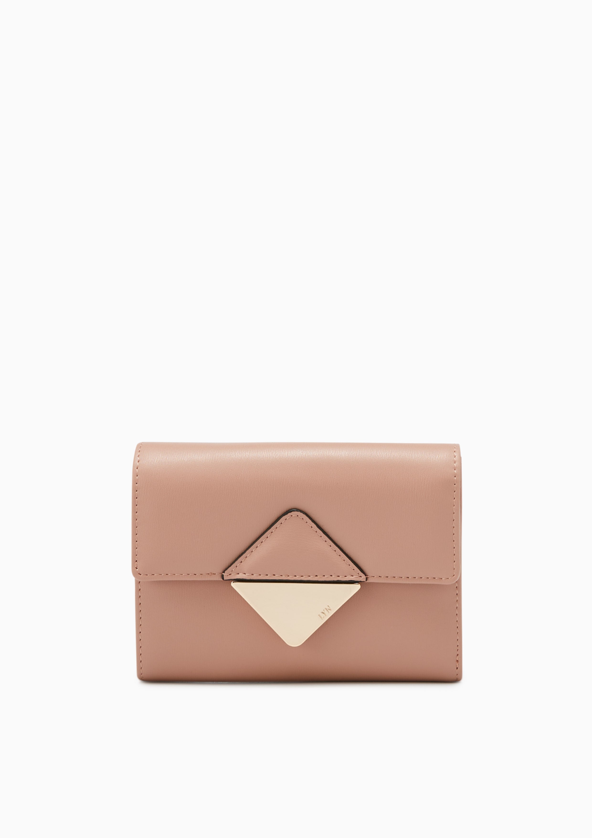 Trangle Short Wallet Pink