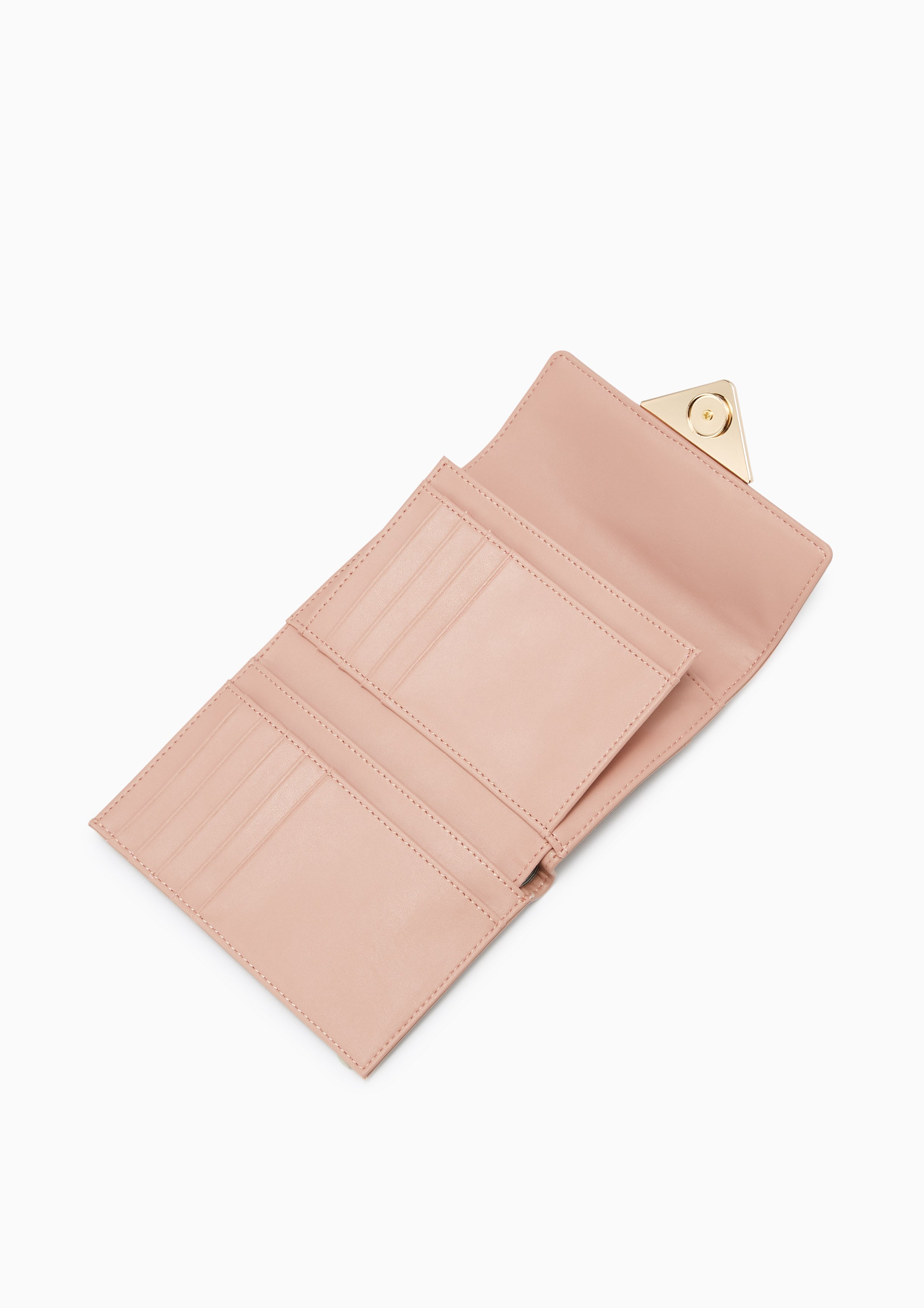 Trangle Short Wallet Pink