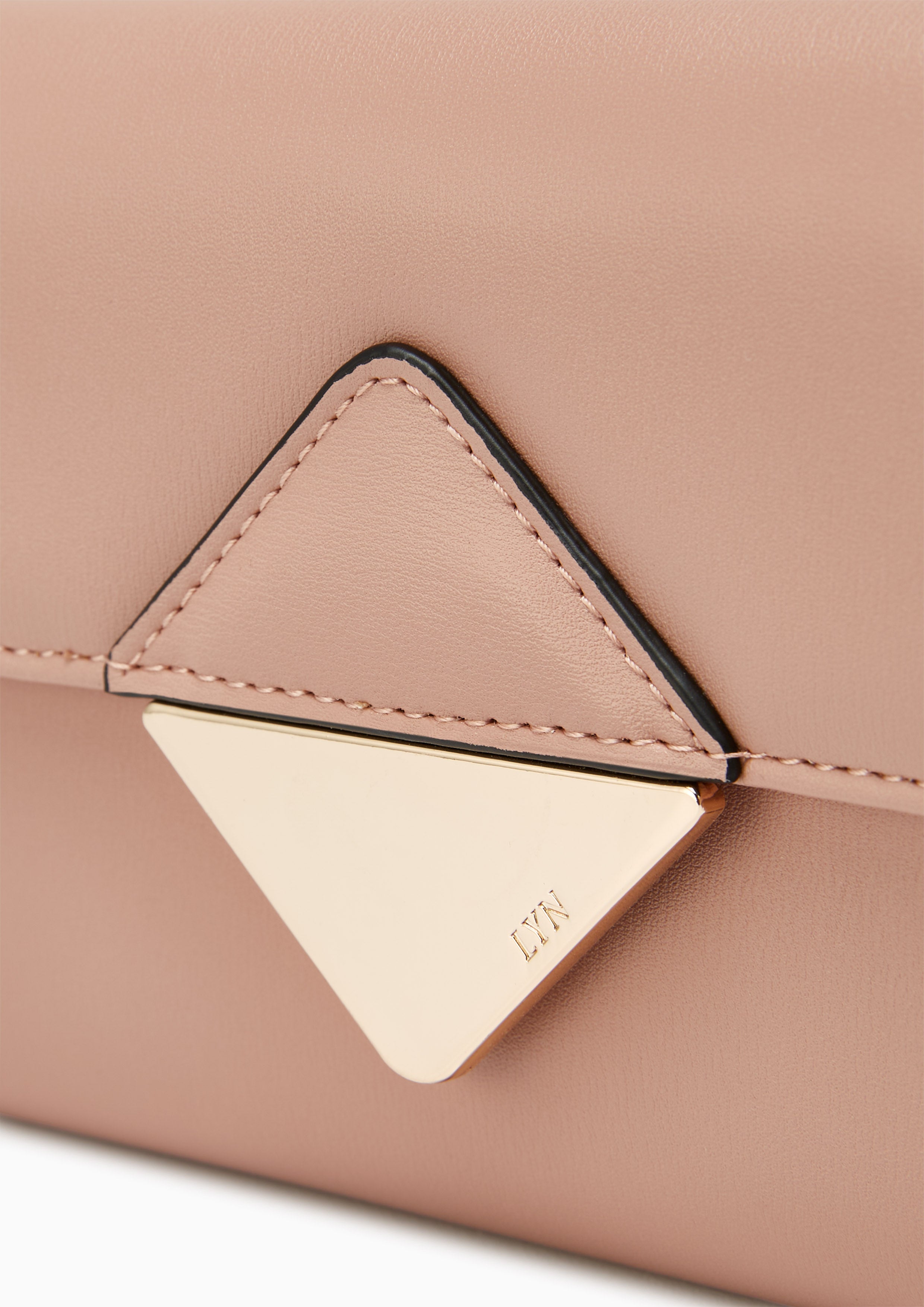 Trangle Short Wallet Pink