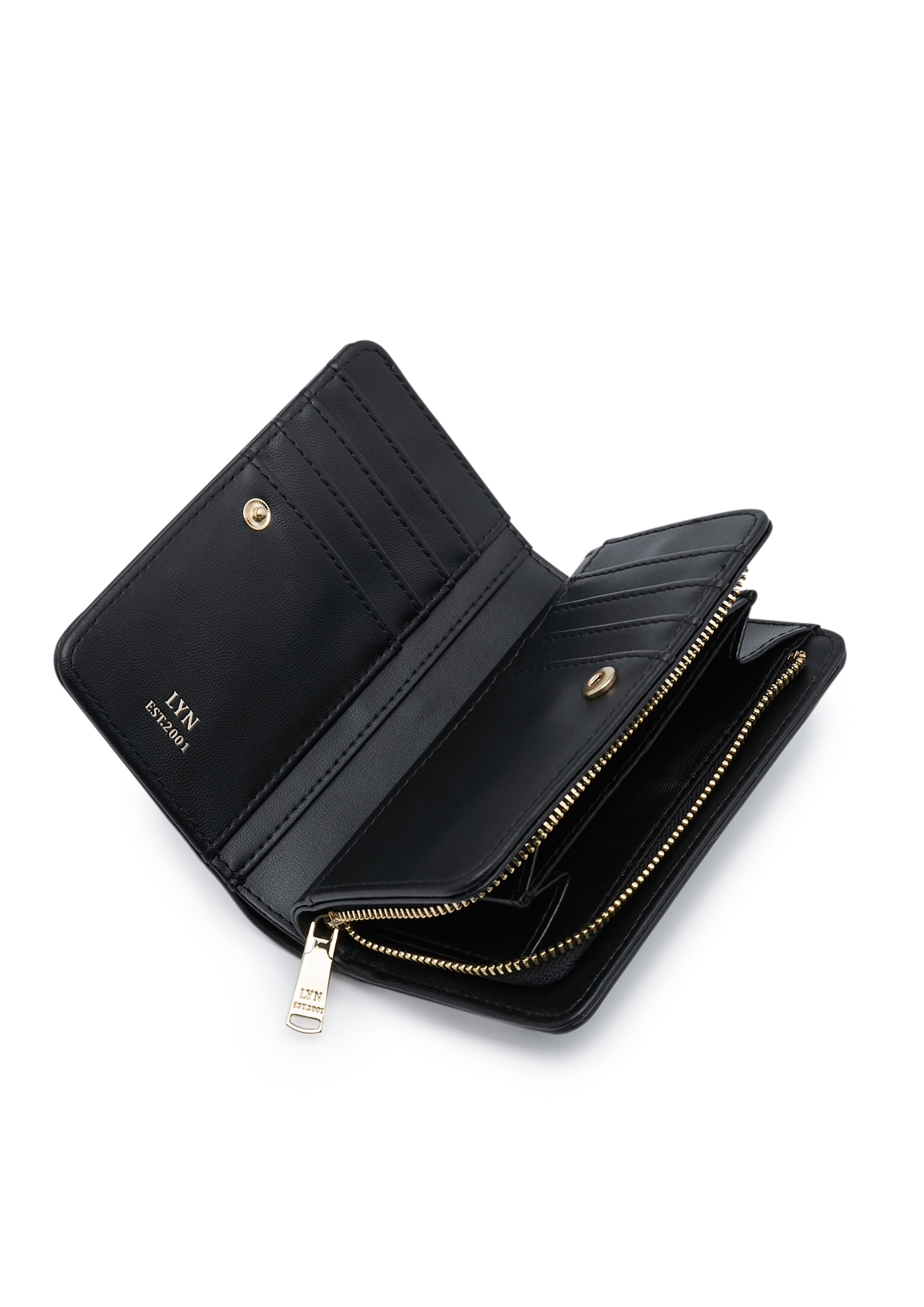 Camille Short Wallet Black