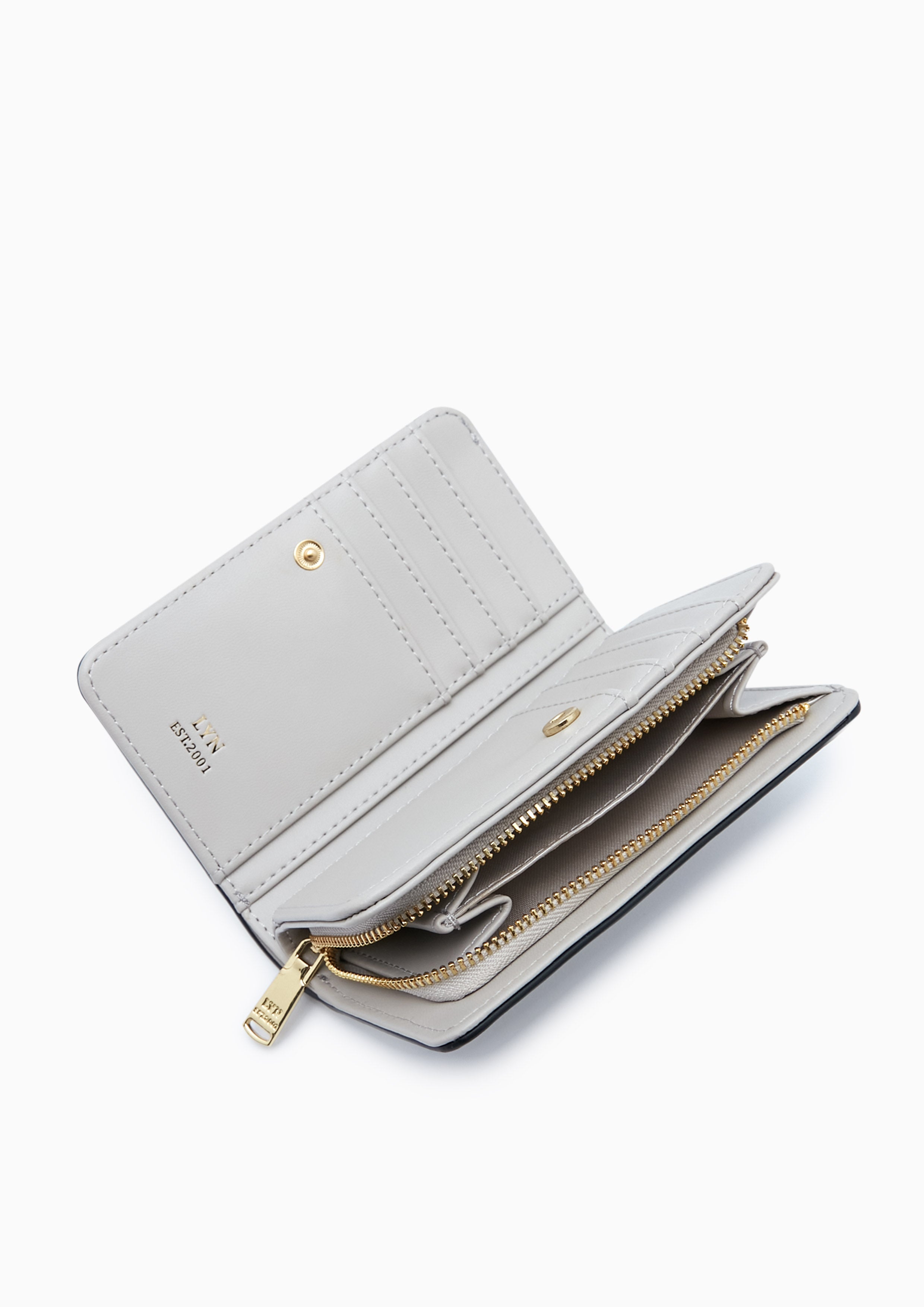 Camille Short Wallet Light Grey