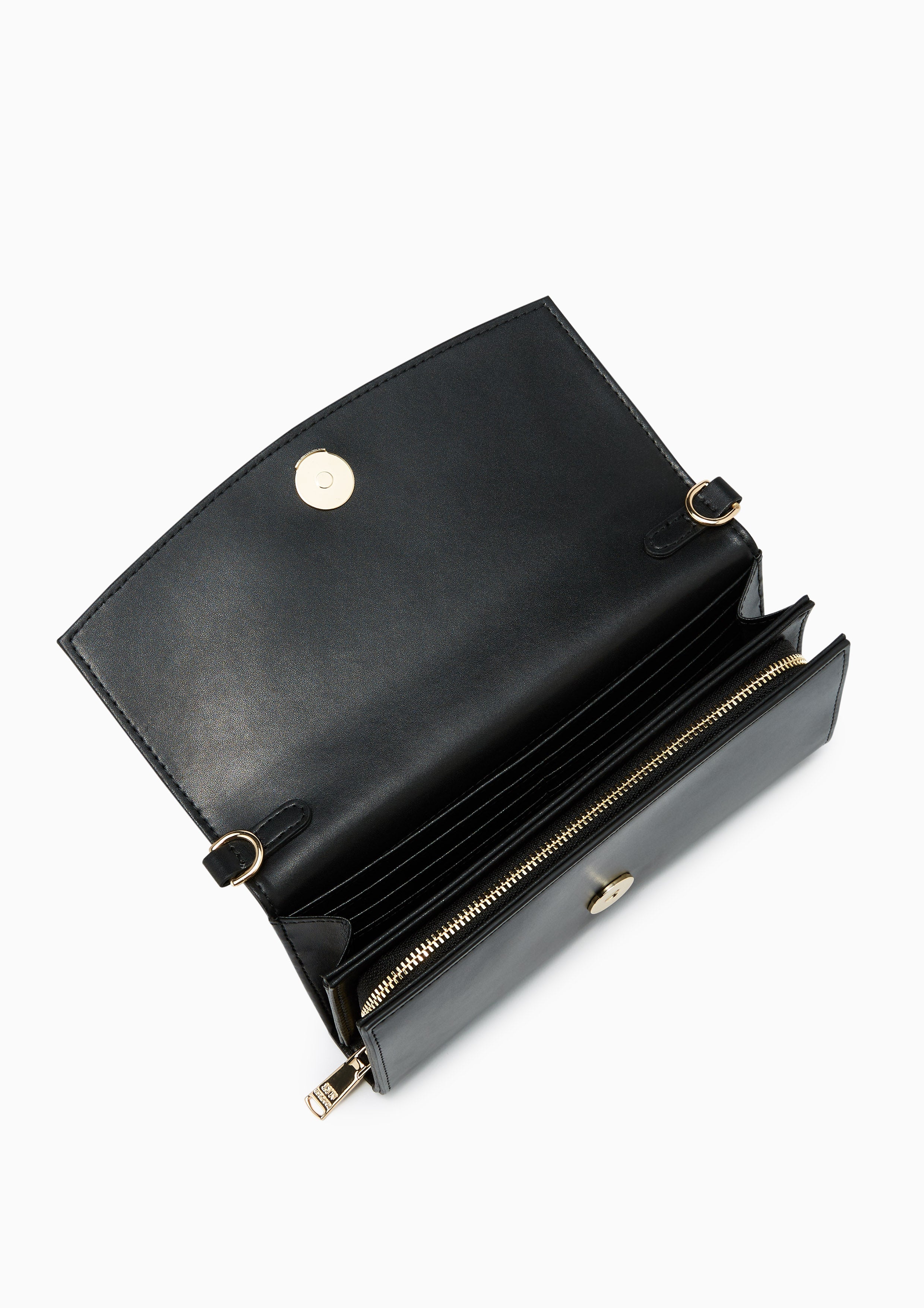 Essential Double Long Wallet Black