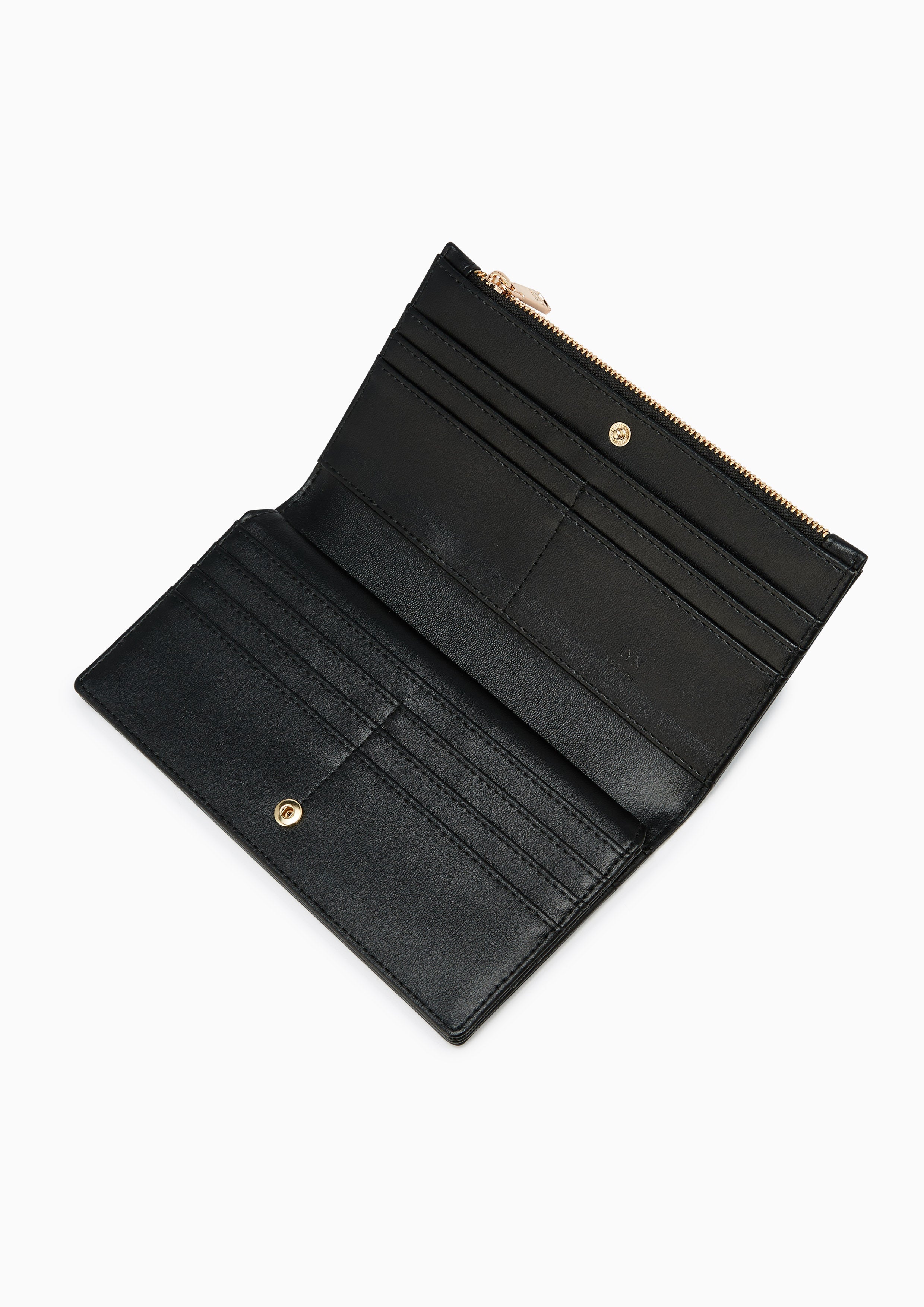 Snappy  Long Wallet Black