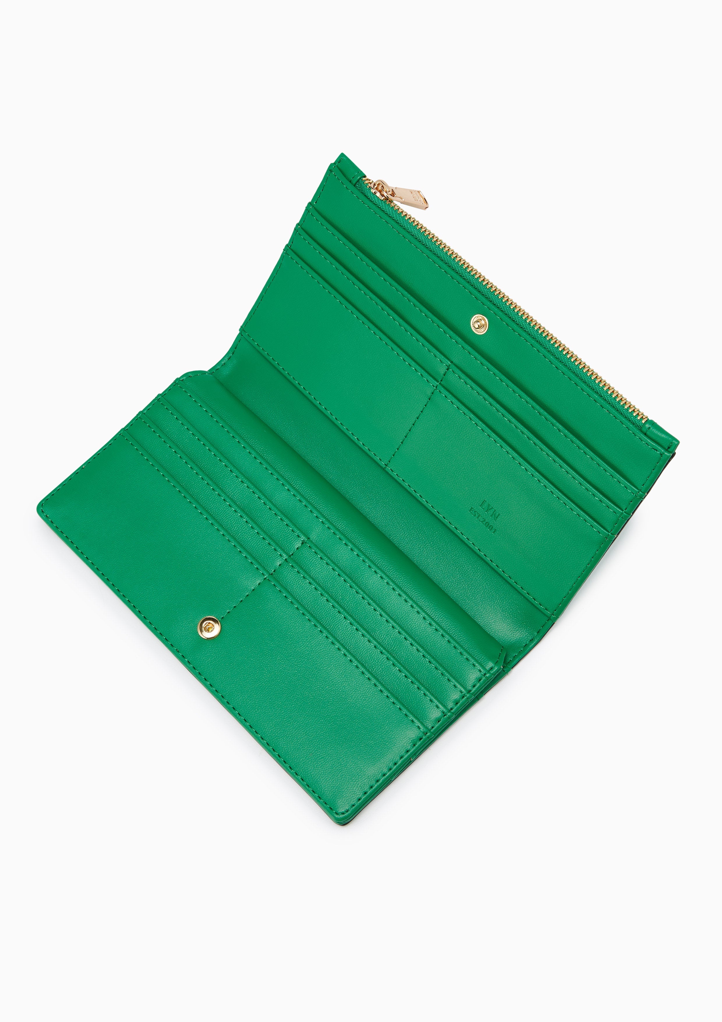 Snappy  Long Wallet Green