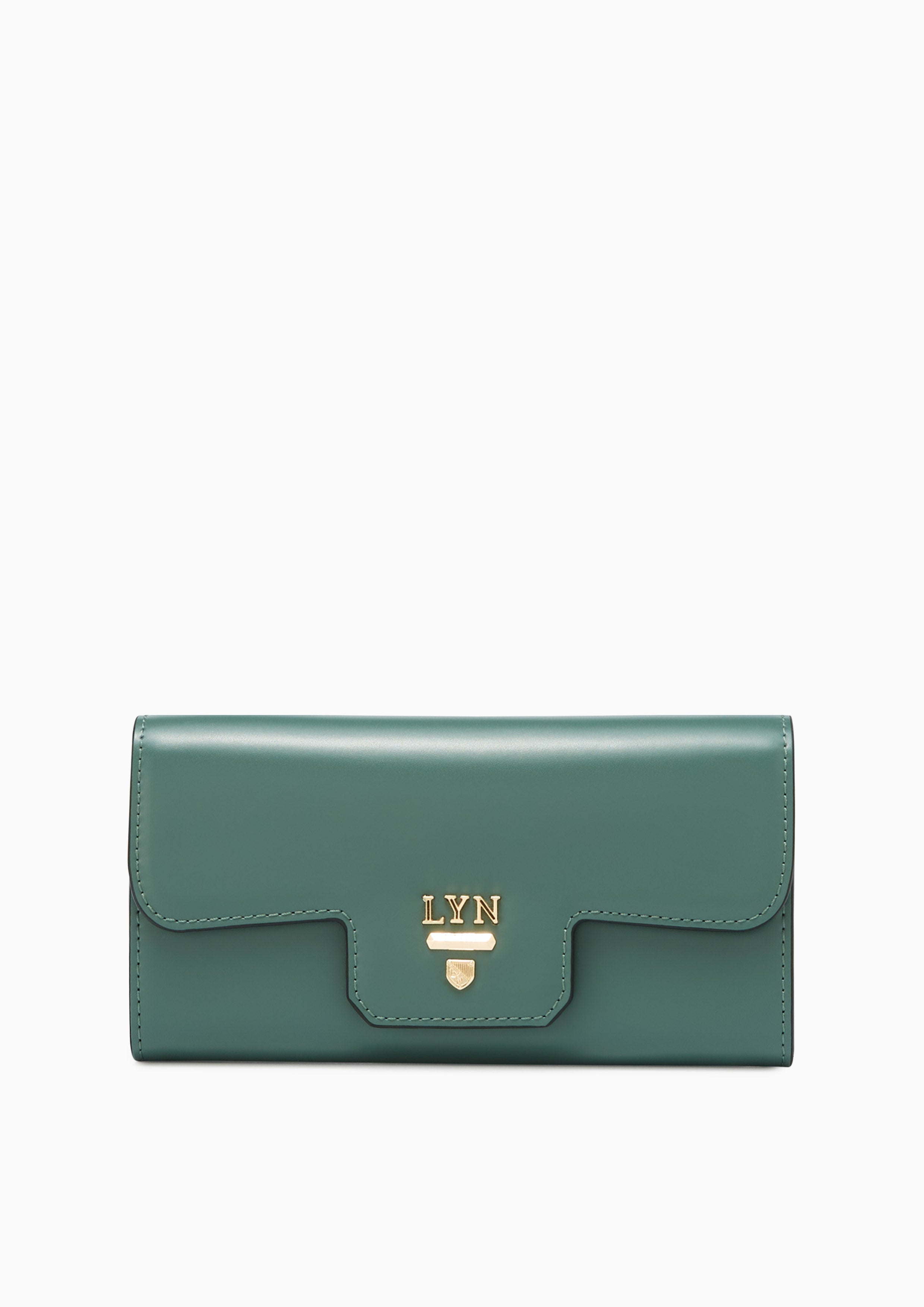 Snappy Front Flap Long Wallet Green