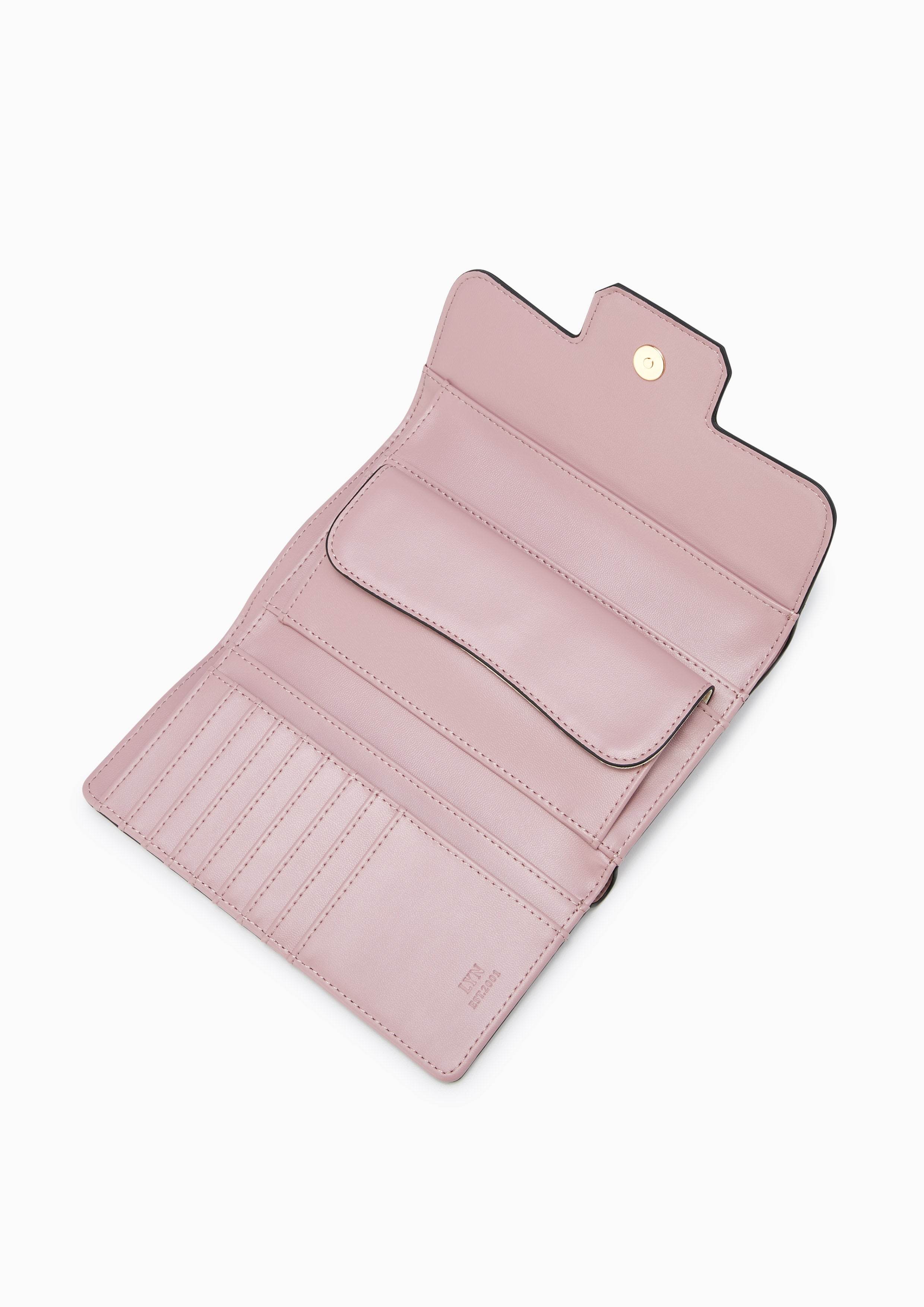 Snappy Fold Long Wallet Pink