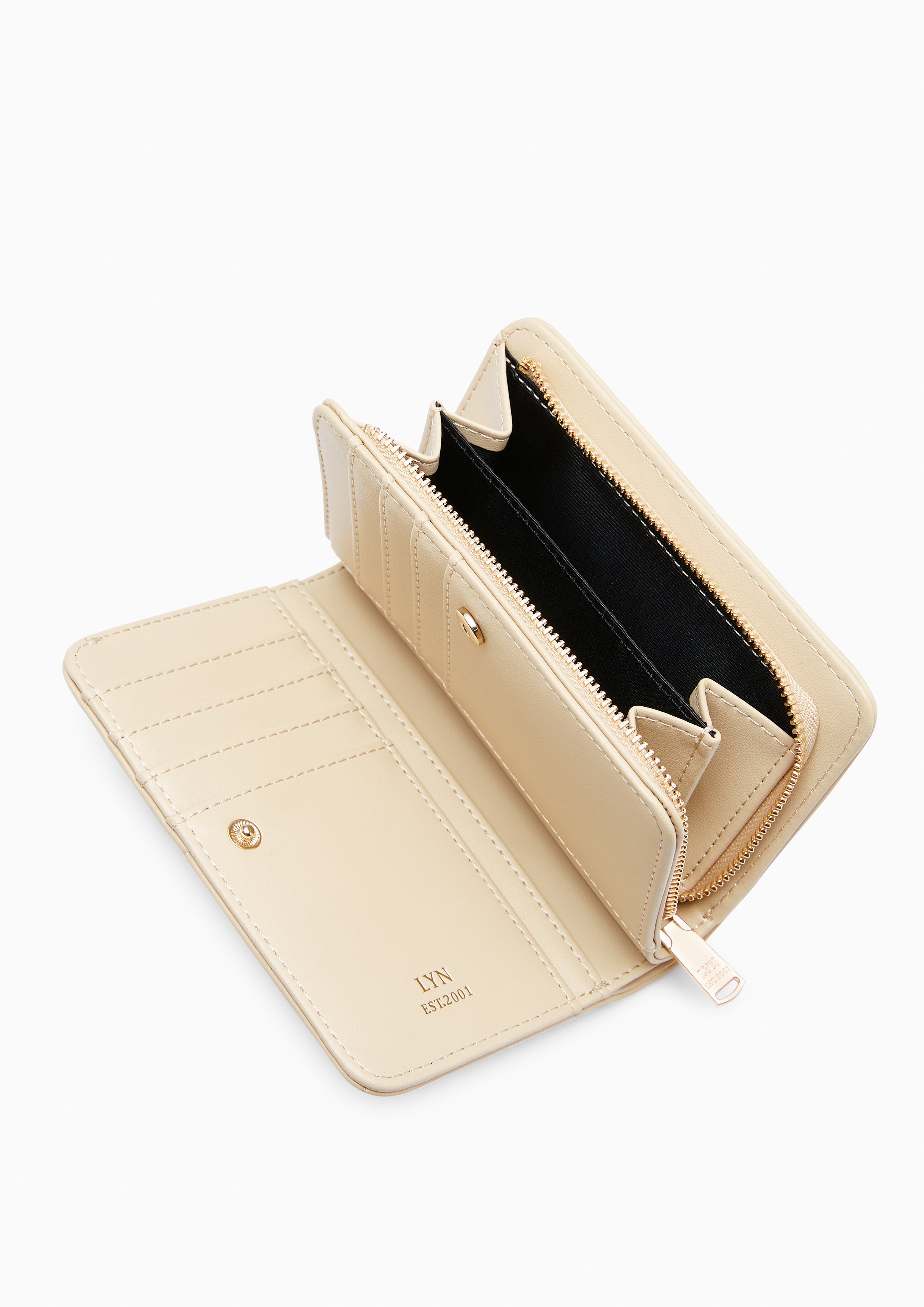 Amelia Short Wallet Beige