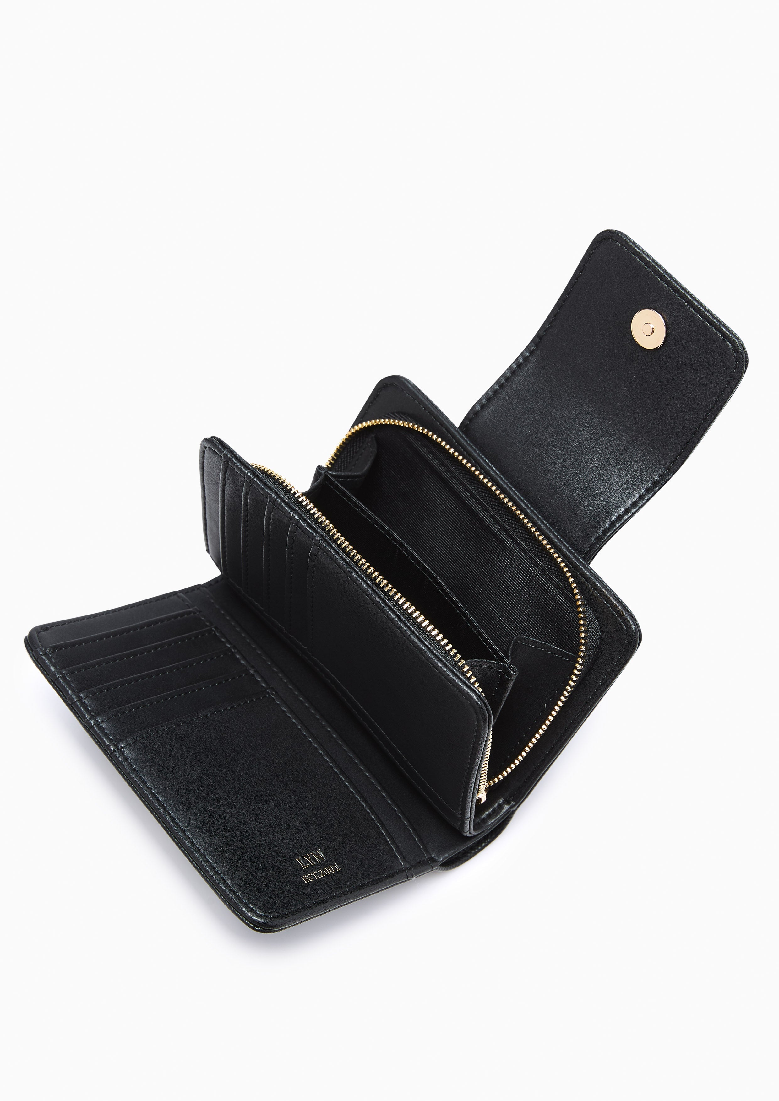 Monro Short Wallet Black