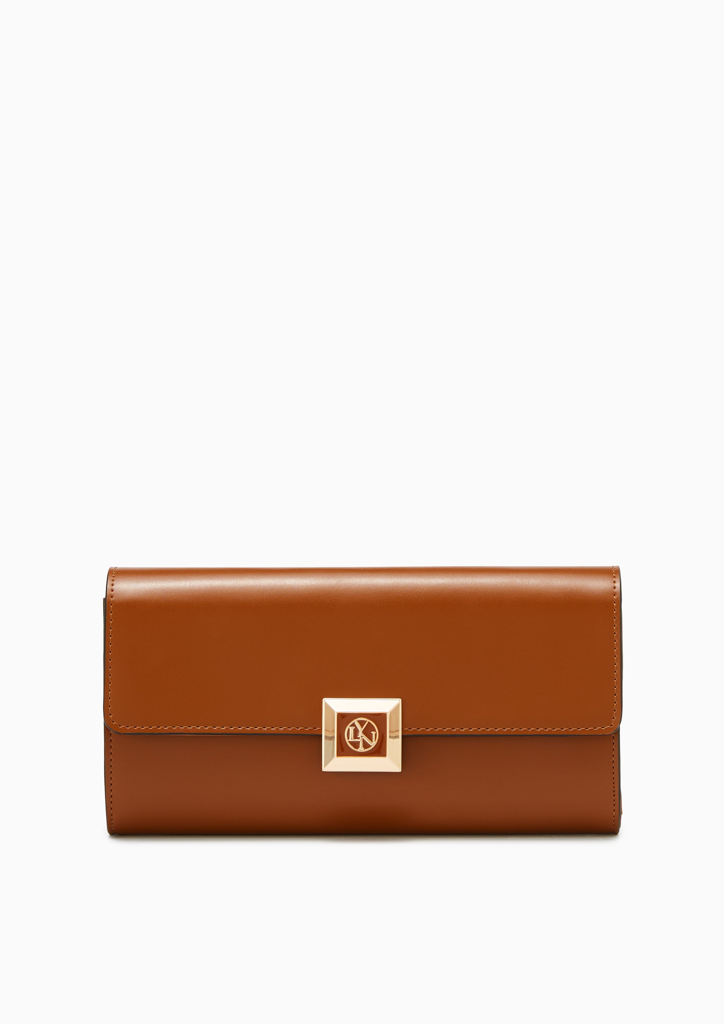 Fadia Long Wallet Brown