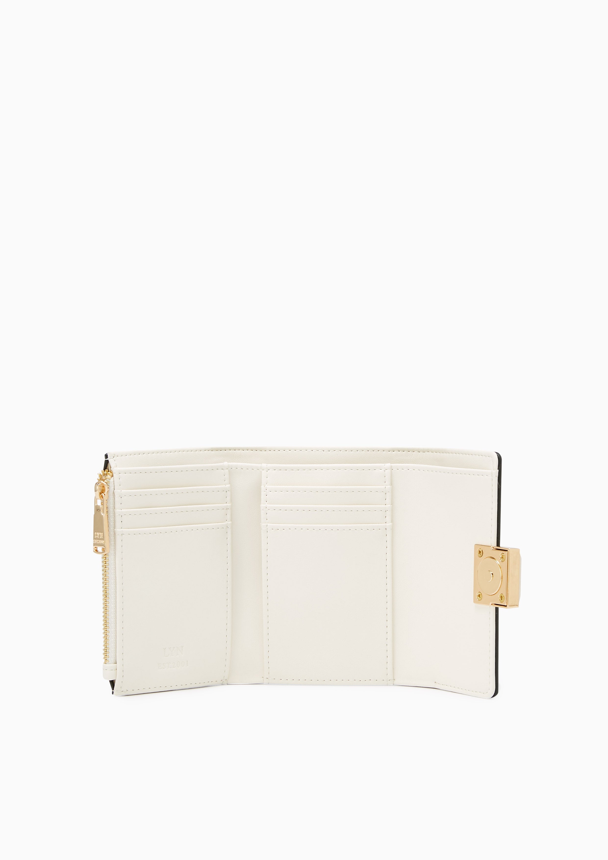 Fadia Short Wallet White