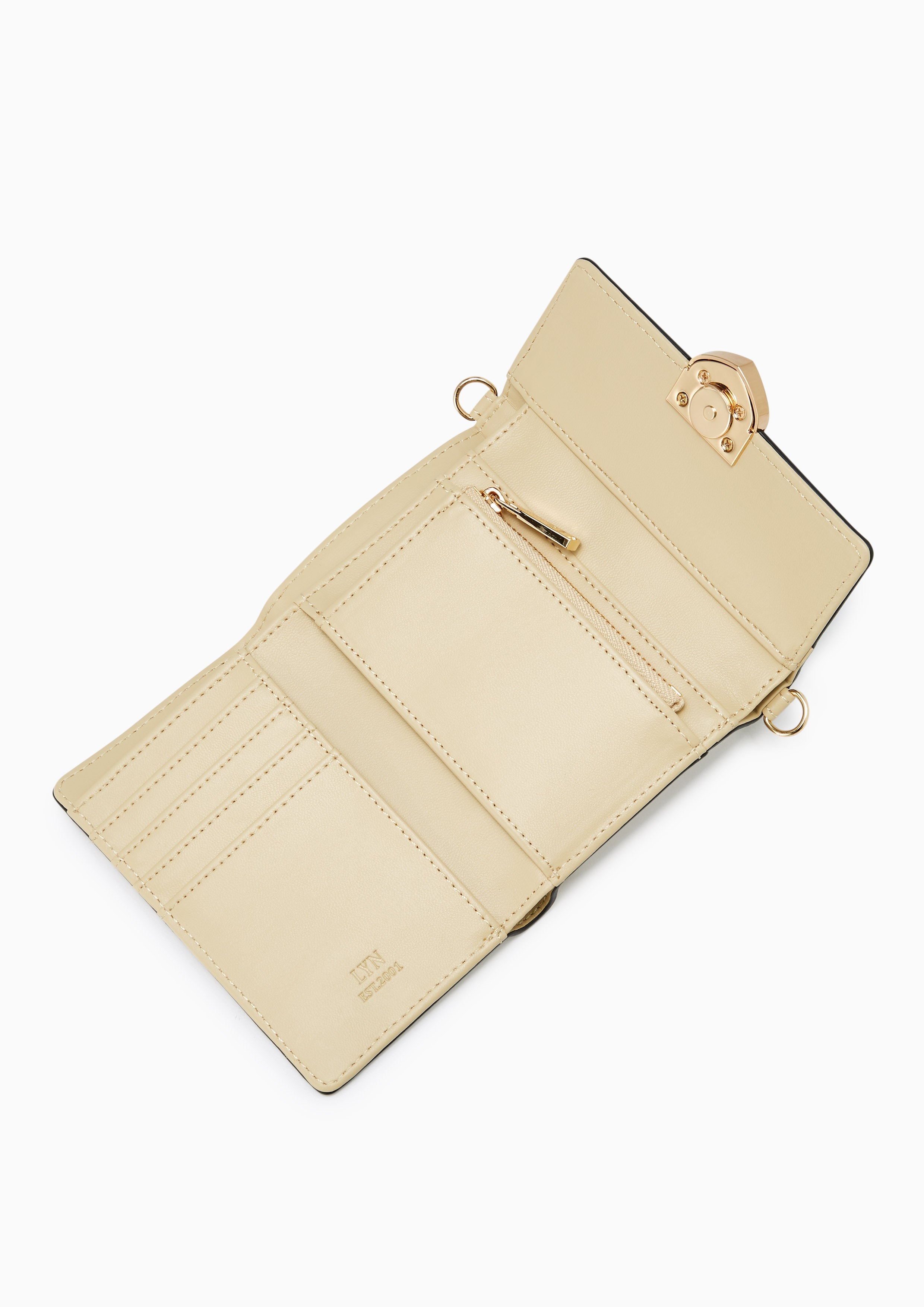 Athella Short Wallet Beige