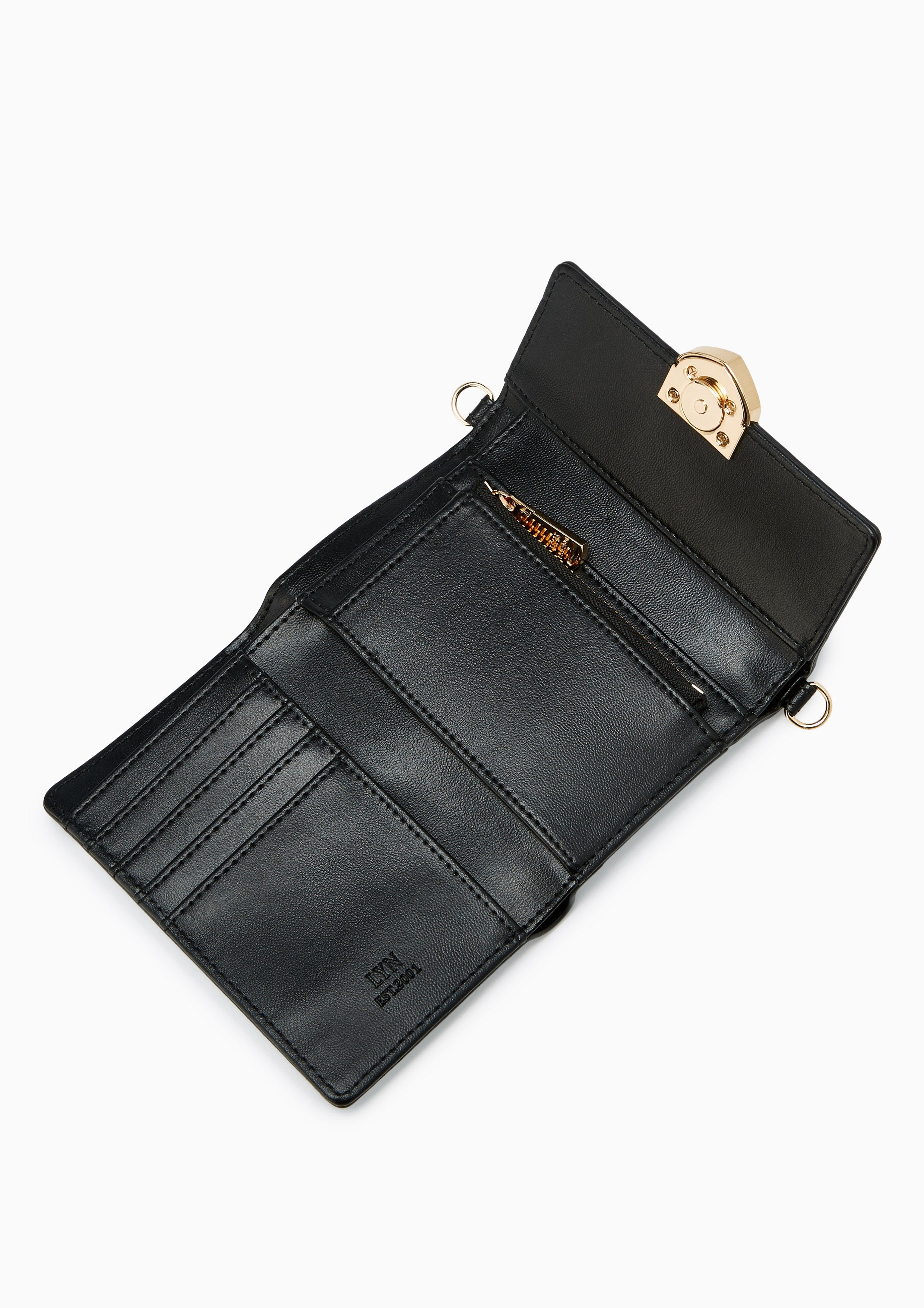 Athella Short Wallet Black