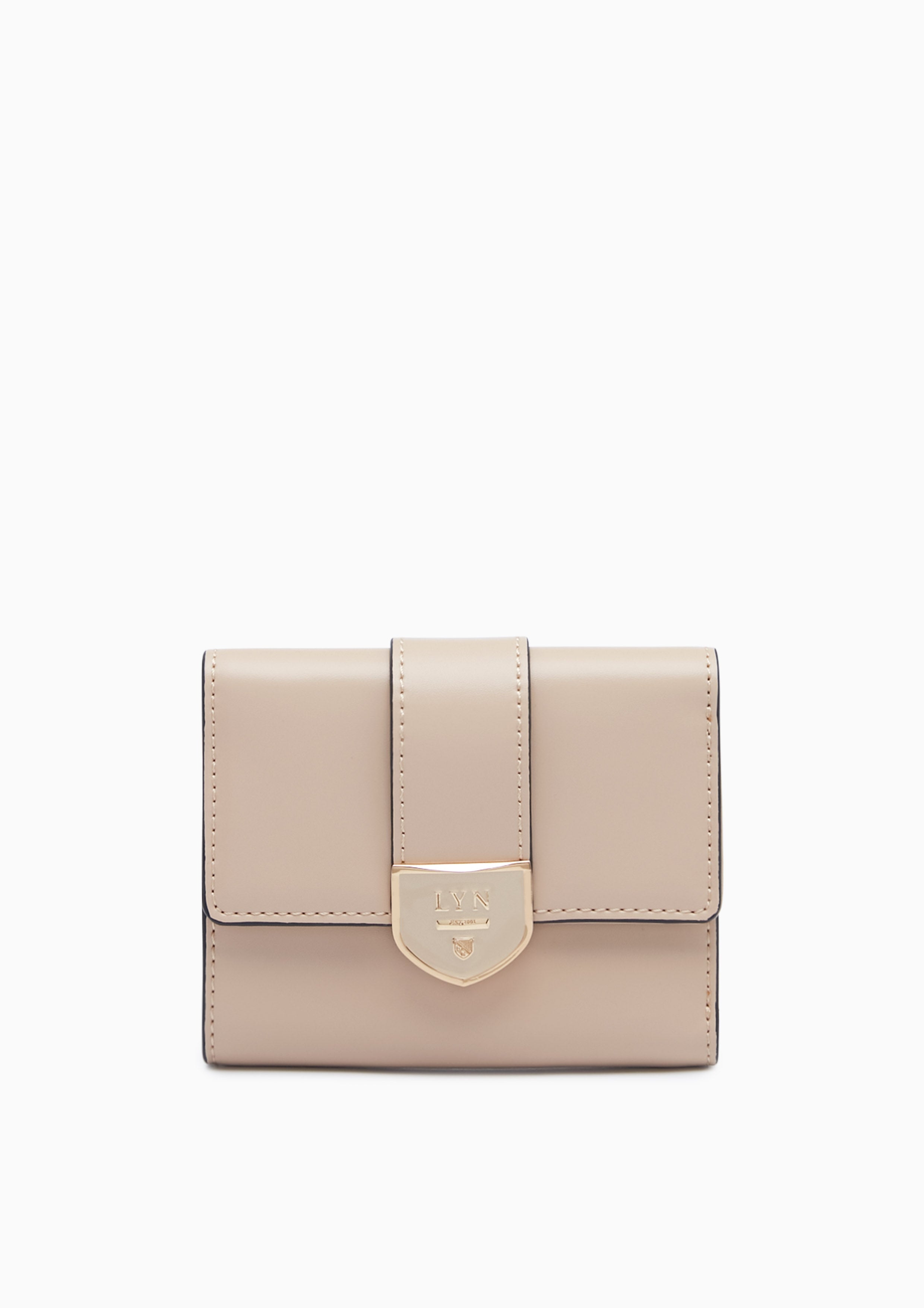 Athella Tri-Fold Wallet  Beige