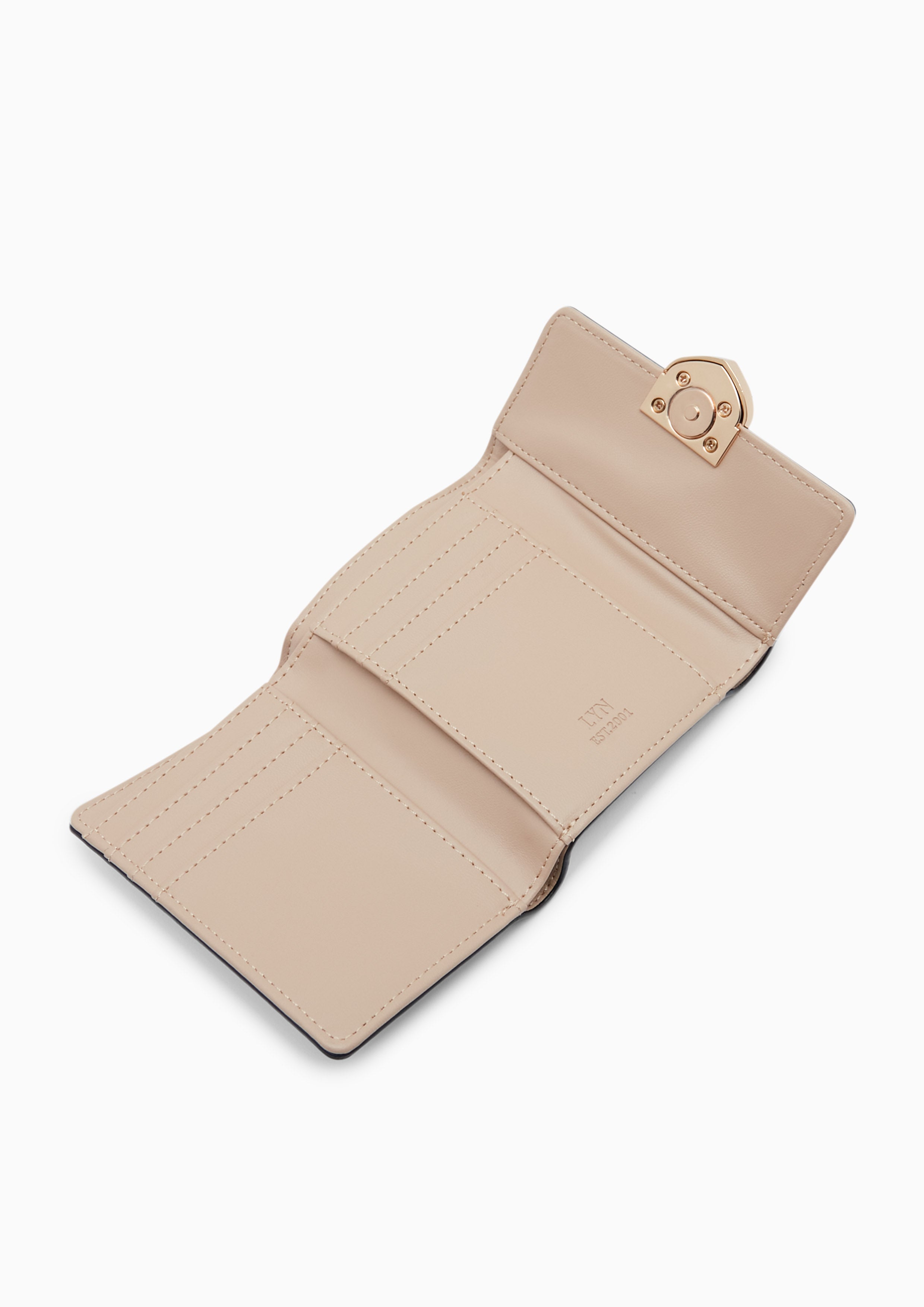 Athella Tri-Fold Wallet  Beige