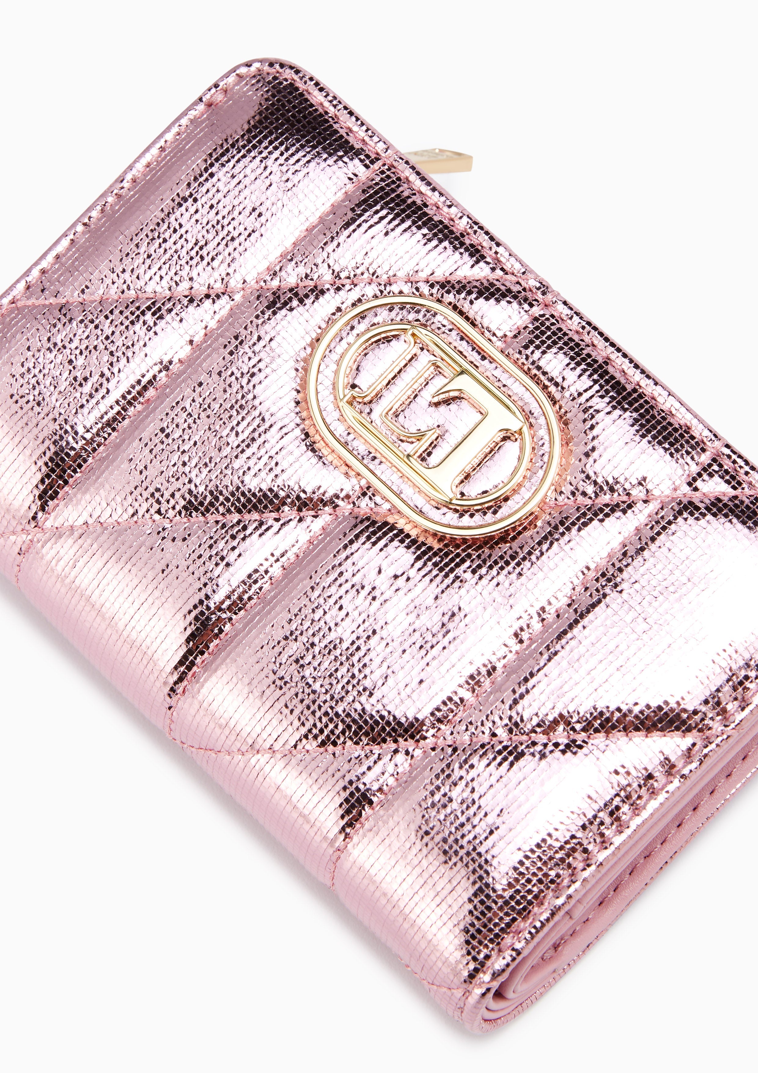 Diana Glitz Short Wallet Pink