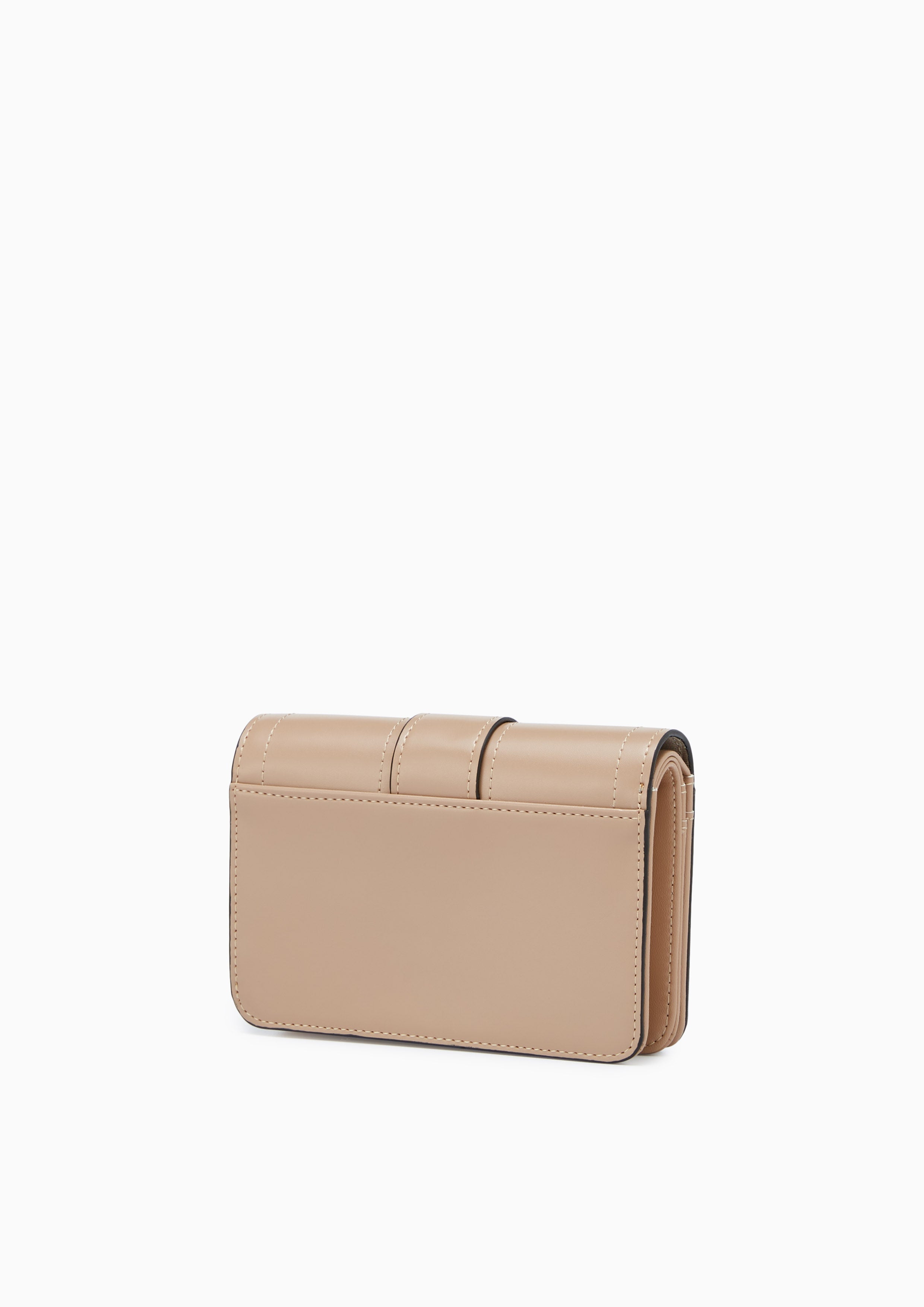 Cosme Semi Short Wallet Beige