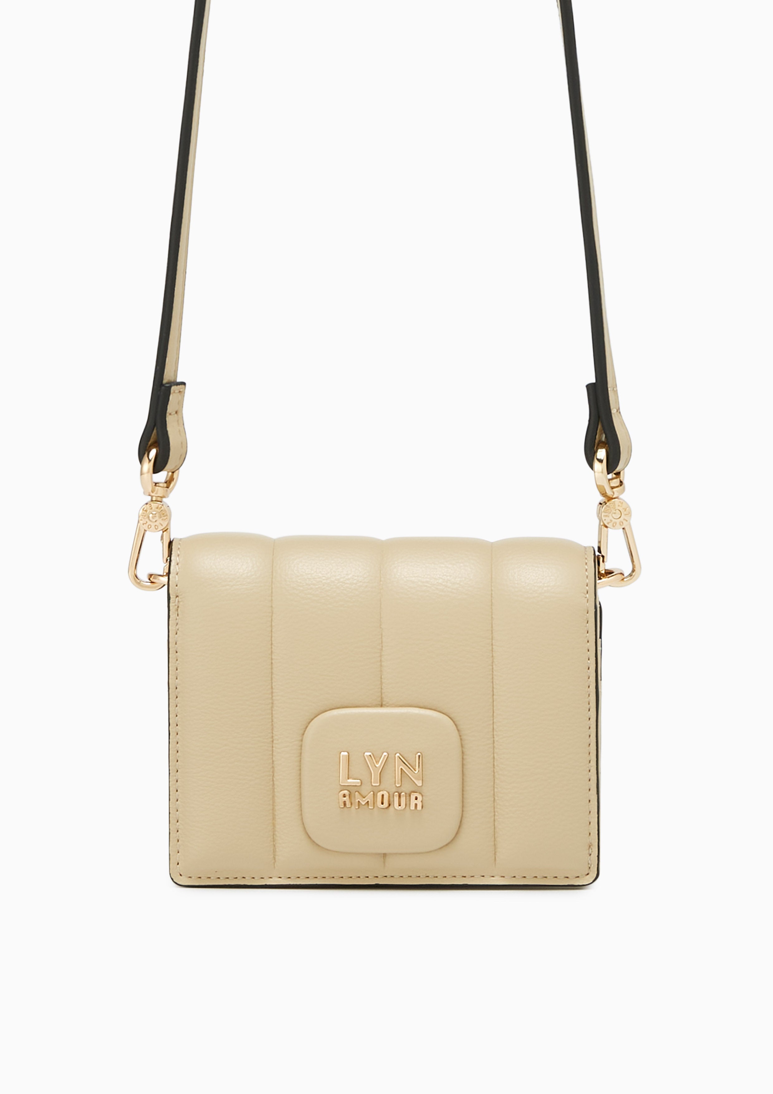 Naw Patti Short Wallet On Chain Beige