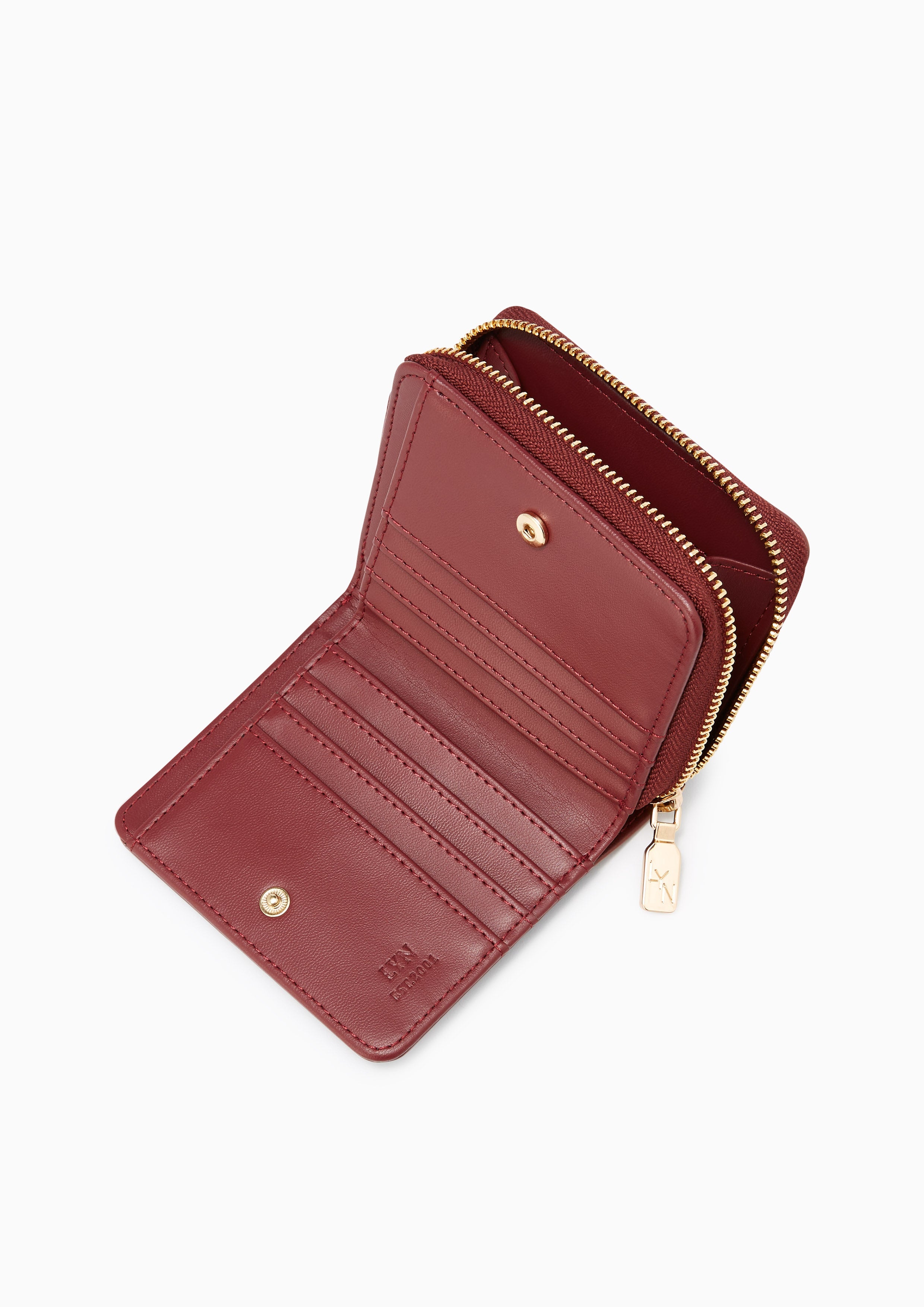 Phalos Short Wallet Dark Red