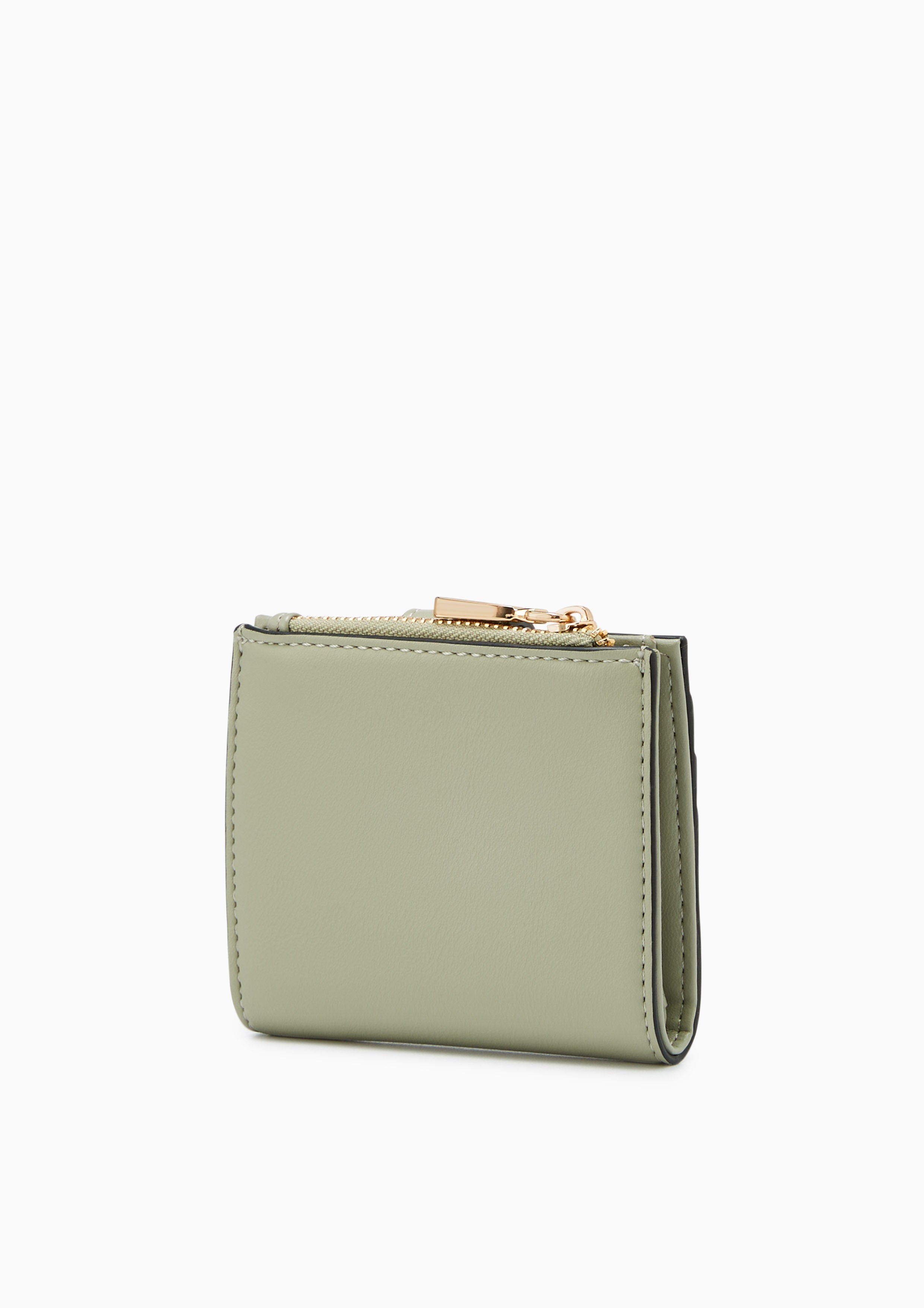 Re-Edit Marble Semi  Short Wallet Green