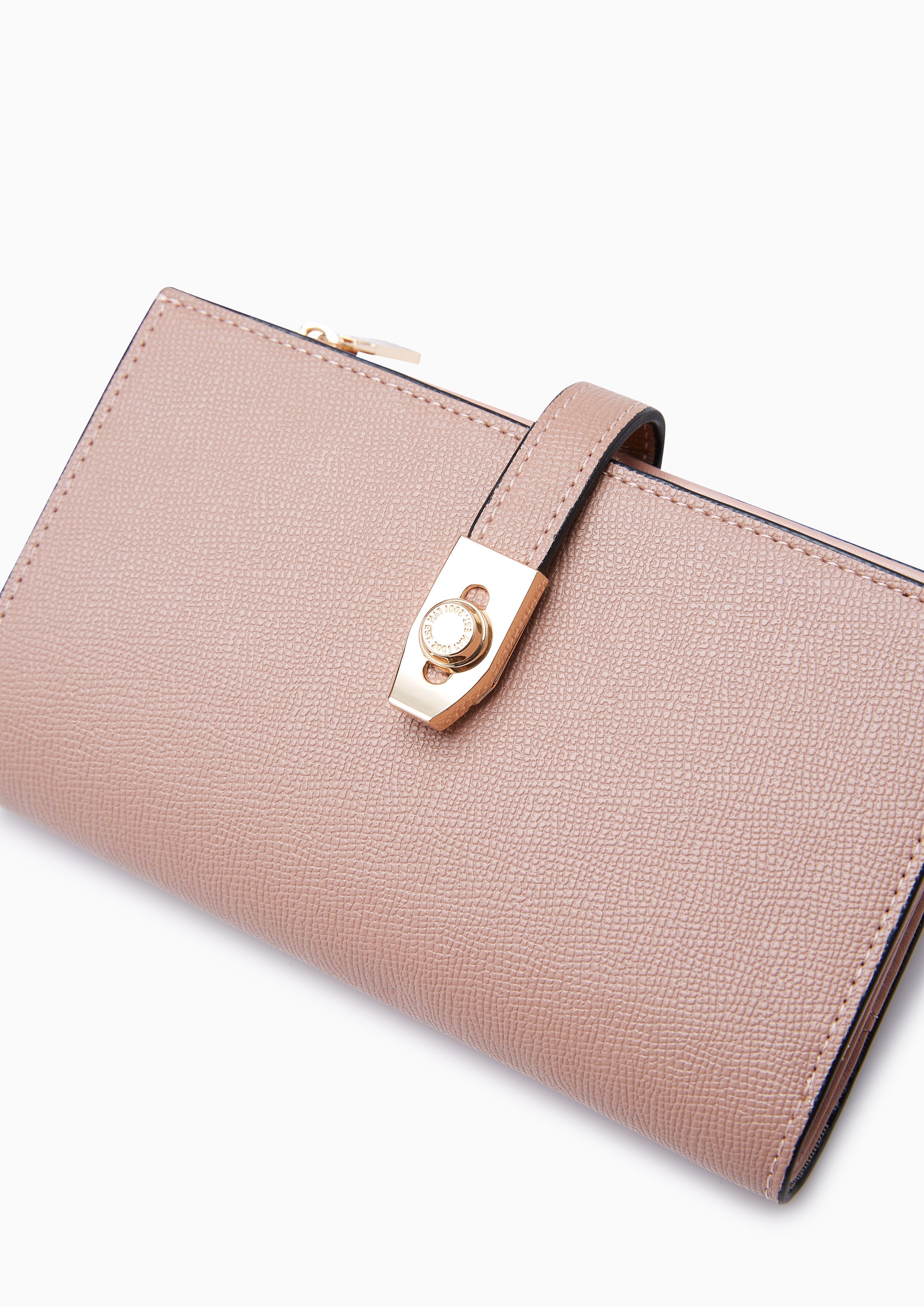 Flawless Semi Long Wallet Pink