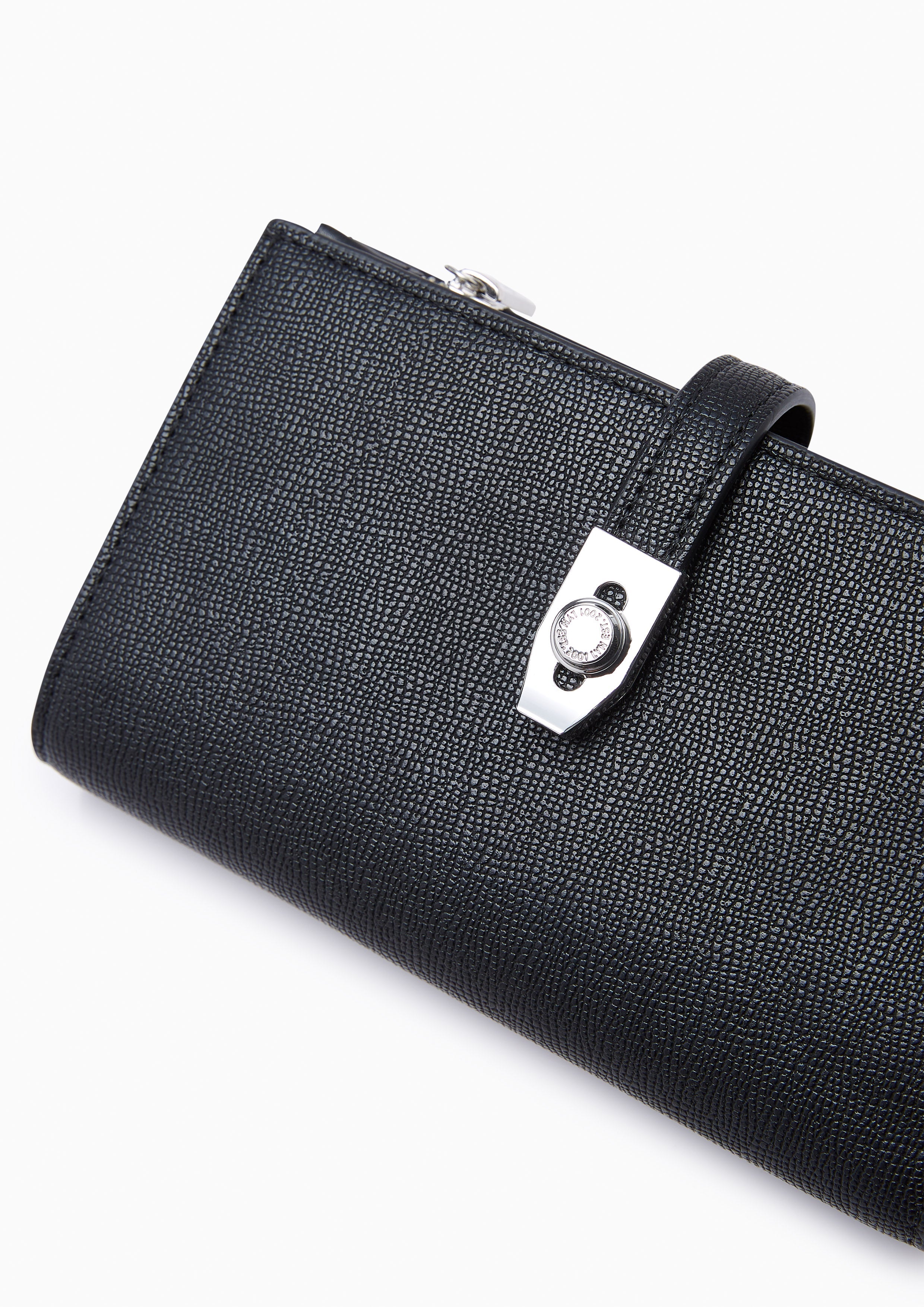 Flawless Semi Long Wallet Black