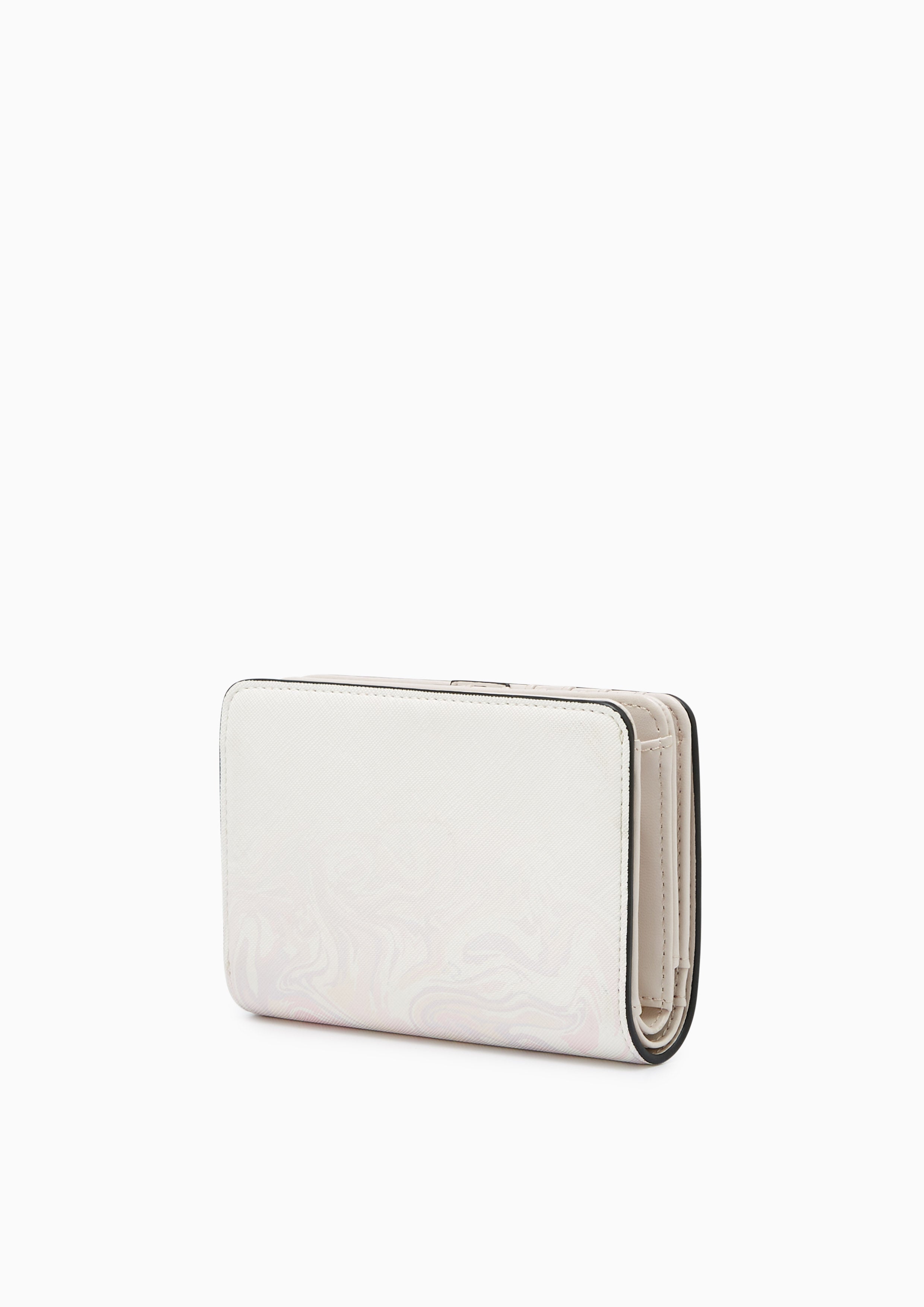 Re-Edit Marble Semi Long Wallet Light Pink