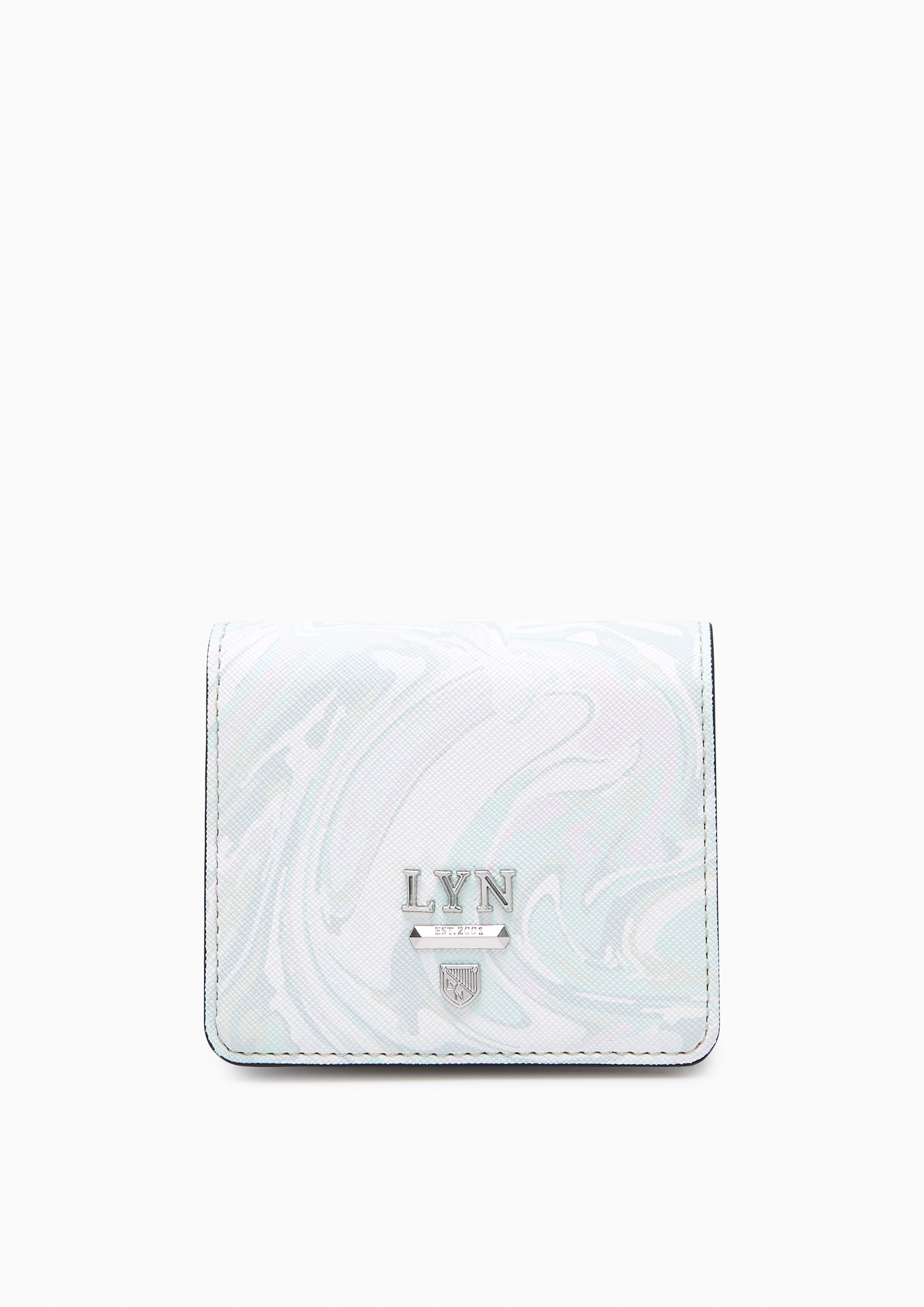 Re-Edit Marble Short Wallet Green