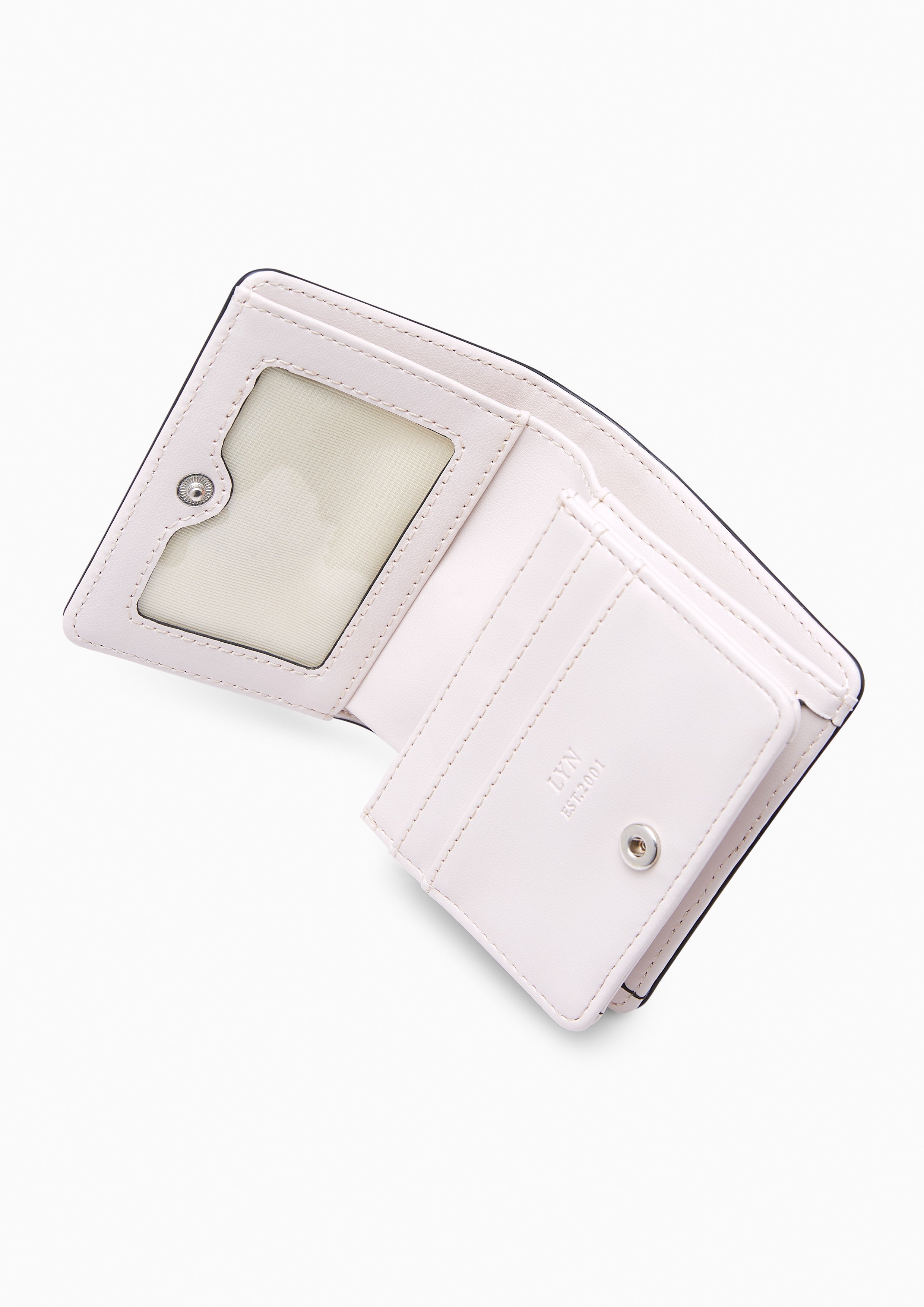 Re-Edit Marble Short Wallet Light Pink