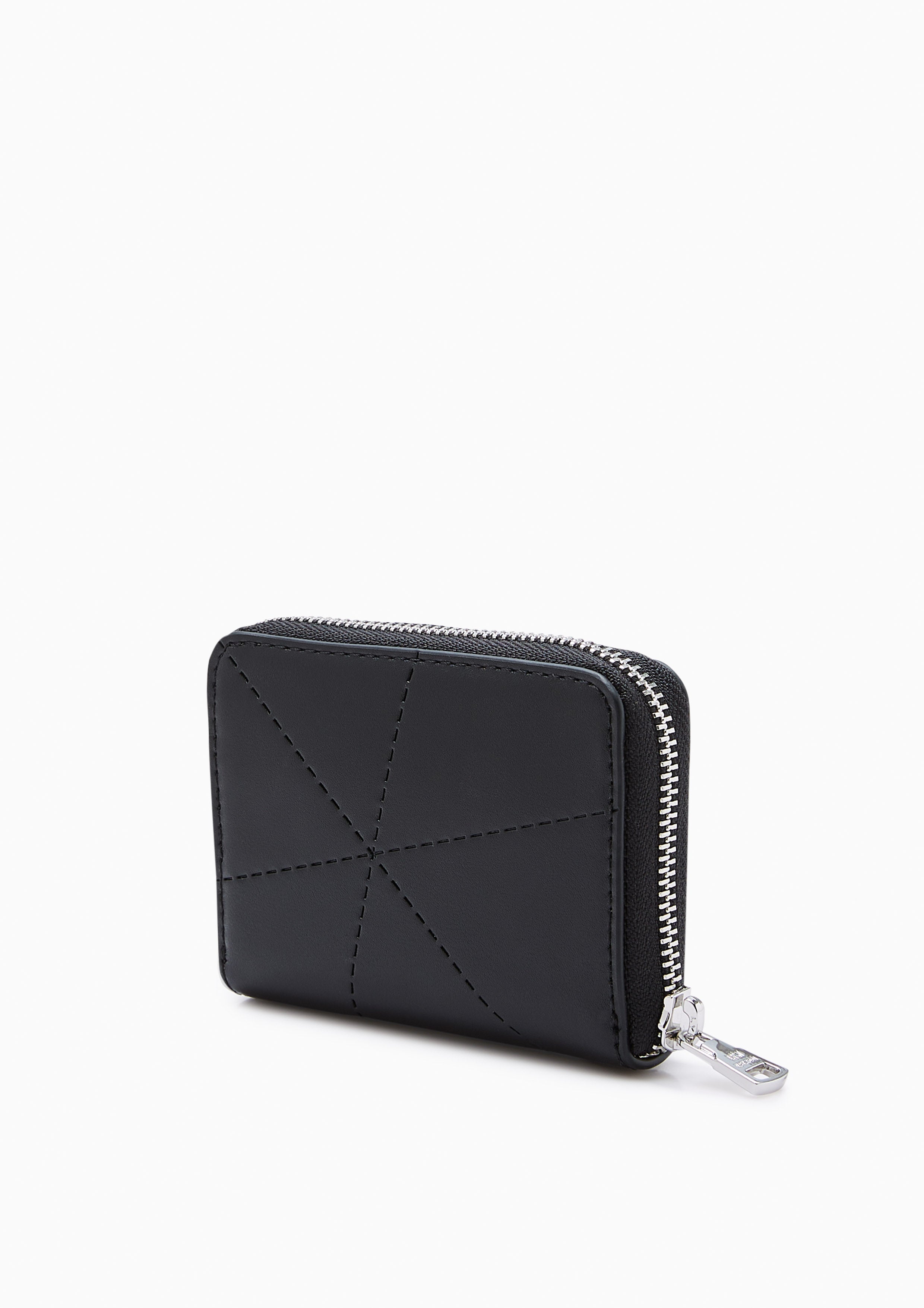 Prisma Zip Short Wallet Black