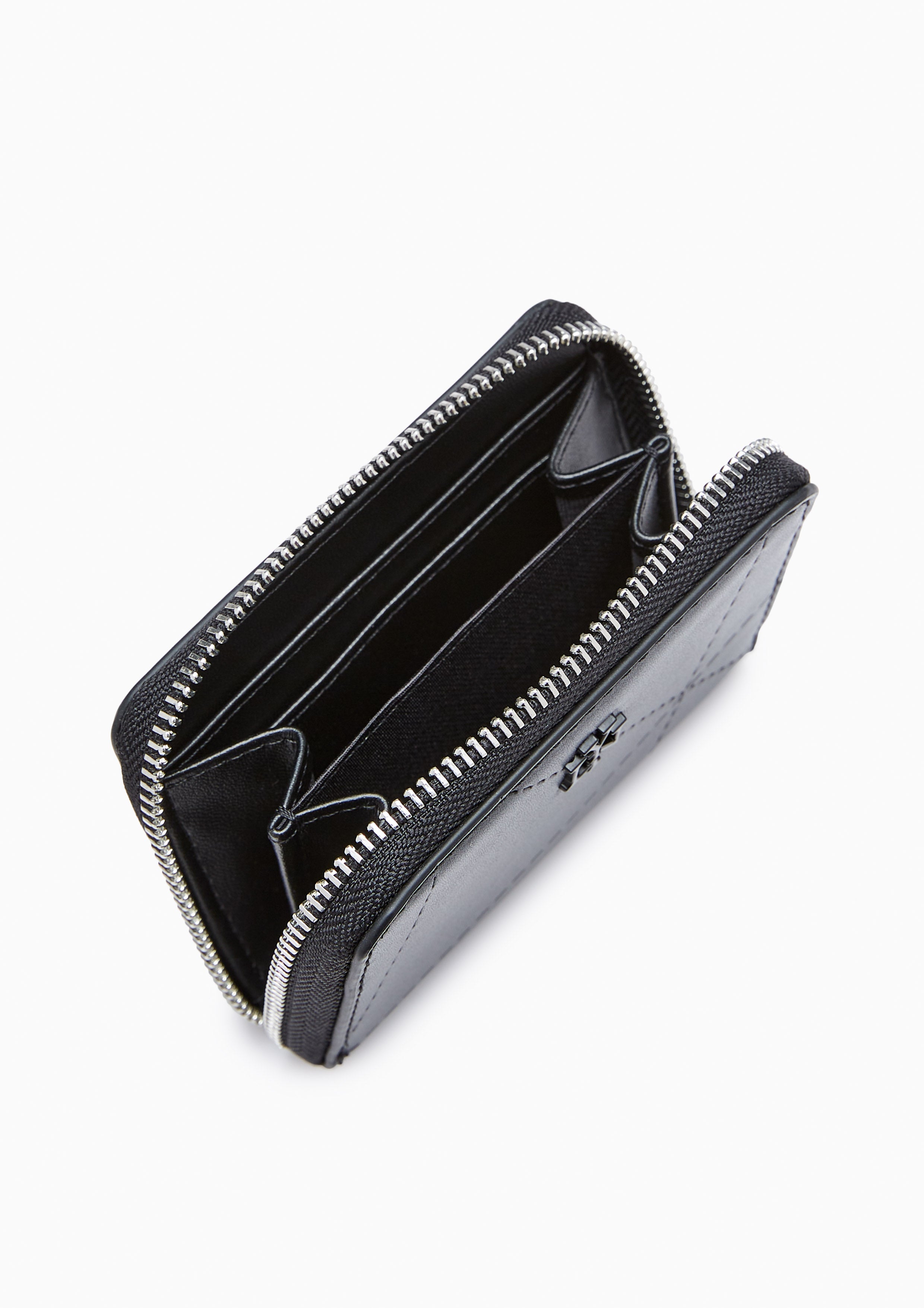 Prisma Zip Short Wallet Black