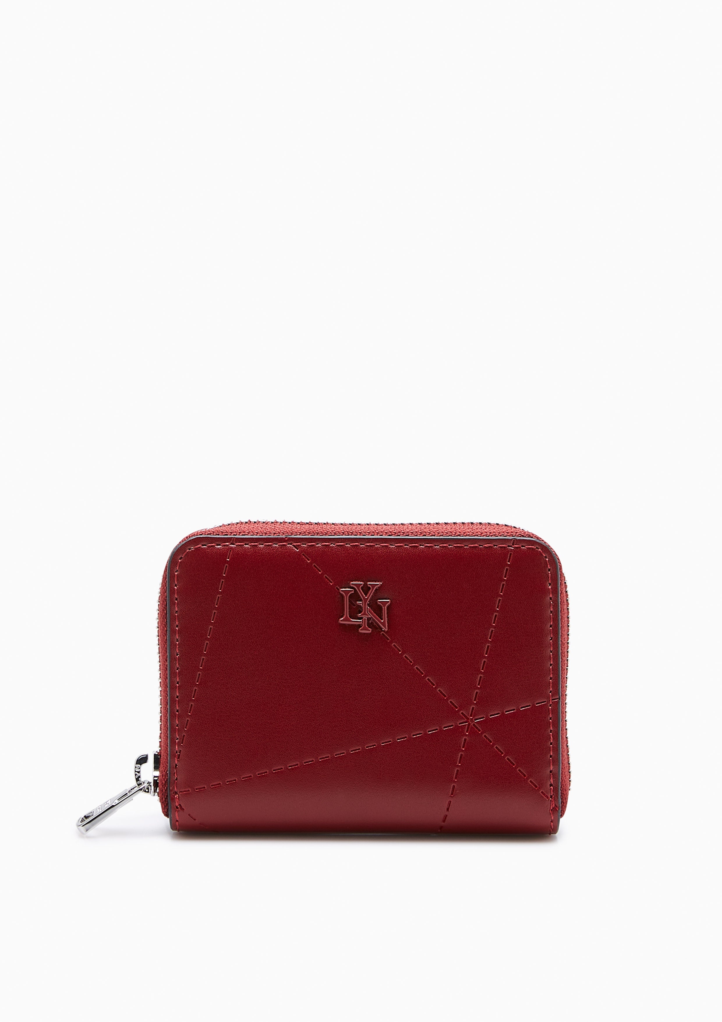 Prisma Zip Short Wallet Red