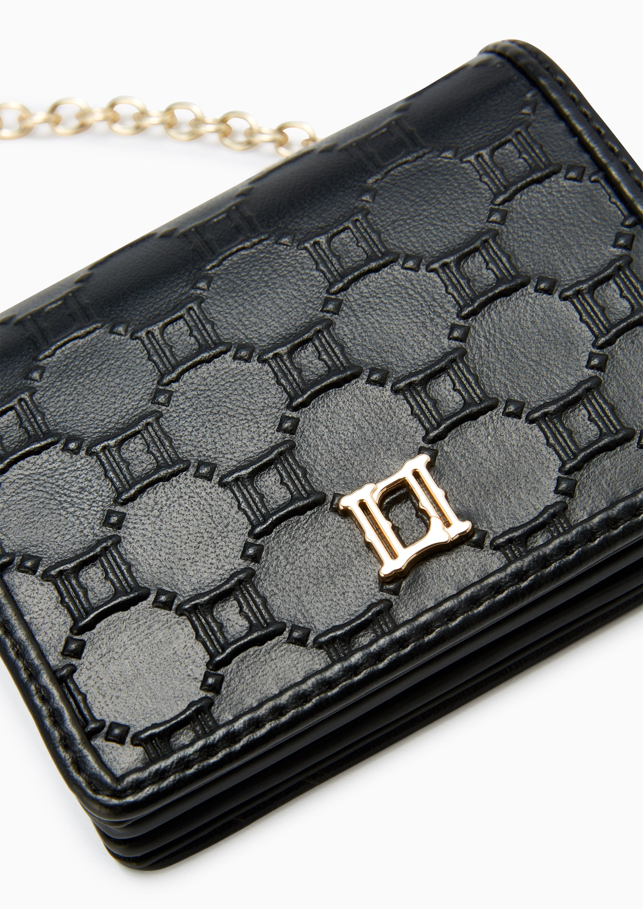 Letitia Short Wallet On Chain Black