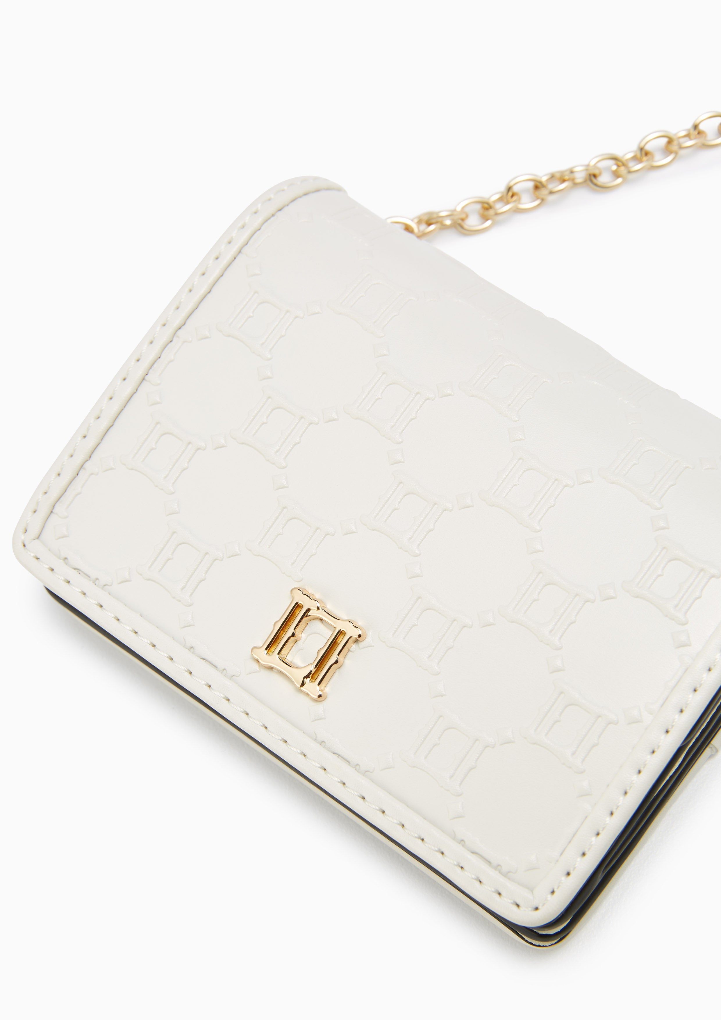 Letitia Short Wallet On Chain Off-White